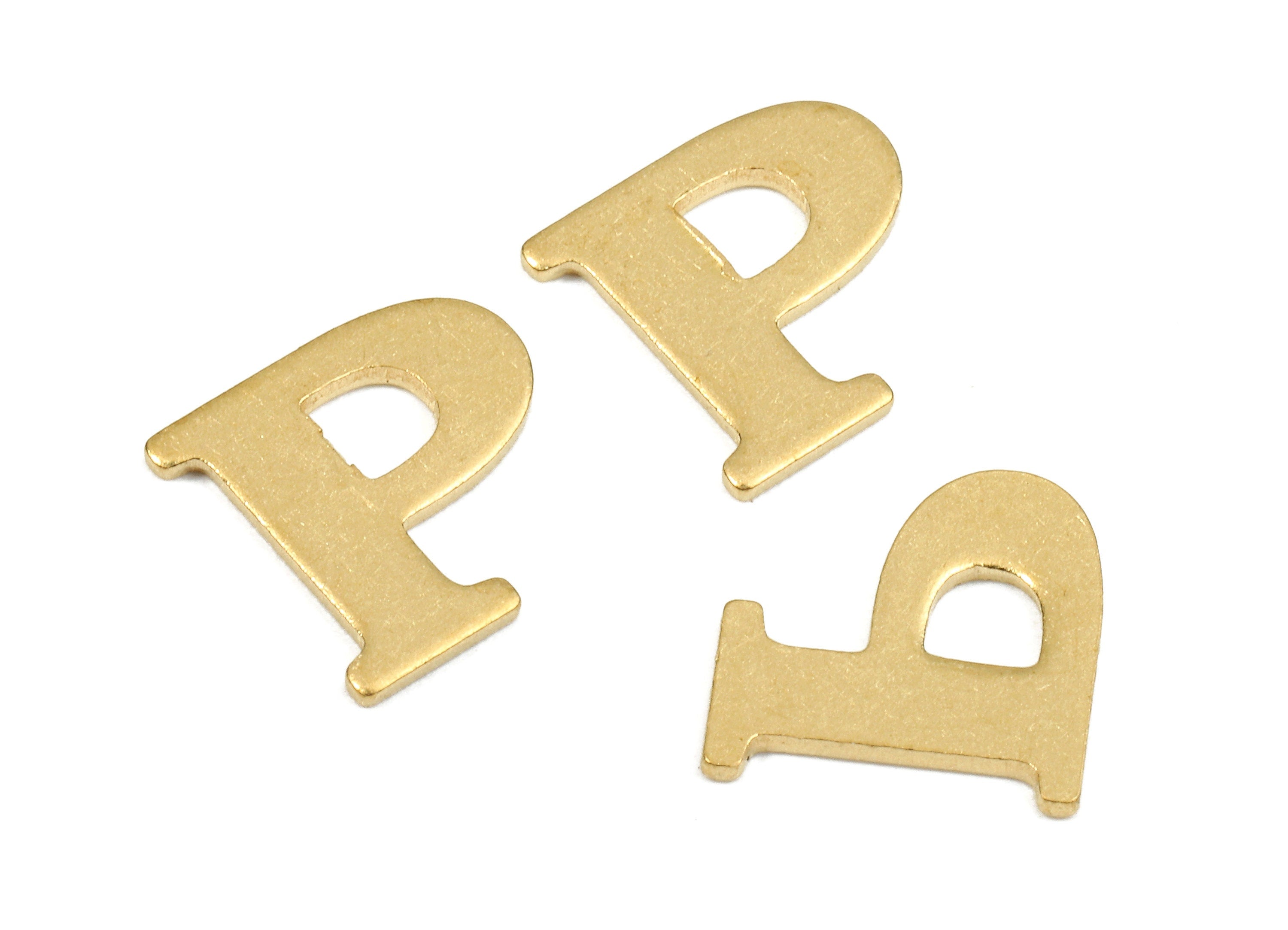 Brass P Blank - Raw Brass Letter P Blank - Brass Letter Wallart Decoration - Brass Alphabet P Blank - 9.97x9.69x0.86mm - PP2770 - DOMEDBAZAAR