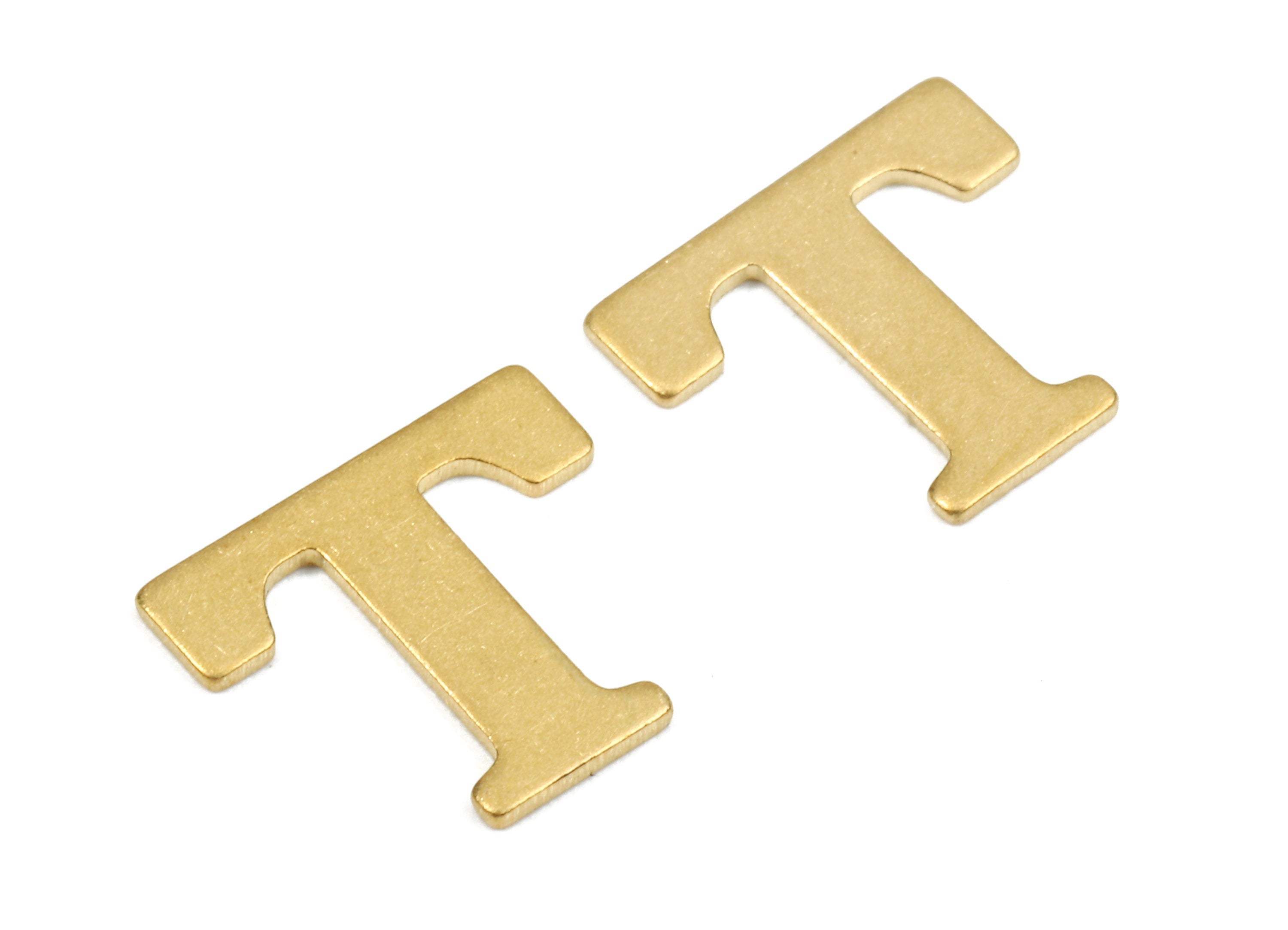 Brass T Blank - Raw Brass Letter T Blank - Brass Letter Wallart Decoration - Brass Alphabet T Blank - 11.04x9.72x0.76mm - PP2774 - DOMEDBAZAAR