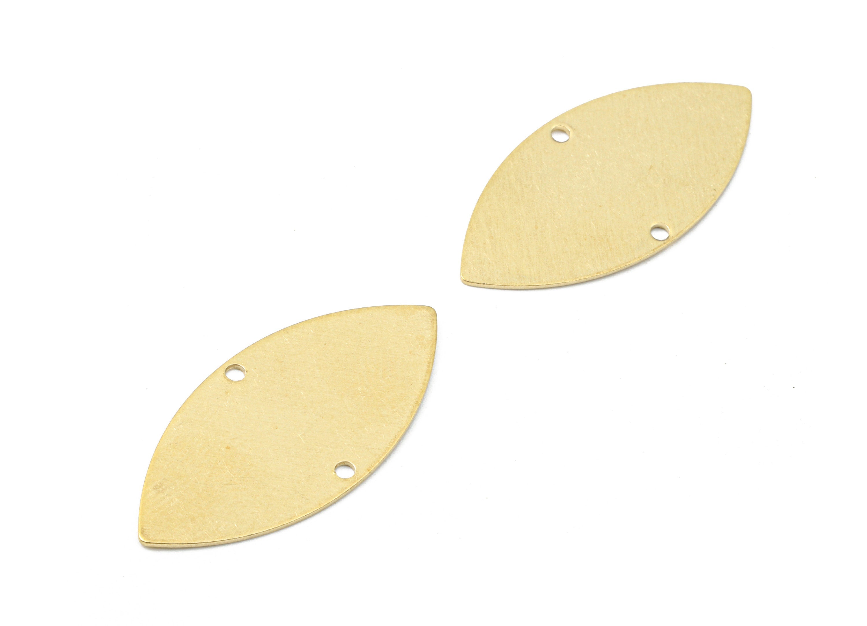 Personalized stamping blank - Brass Eye Connectors - Raw Brass Eye Earring and Pendant - Necklace Connectors - 32.05x14.9x0.59mm - PP2434 - DOMEDBAZAAR