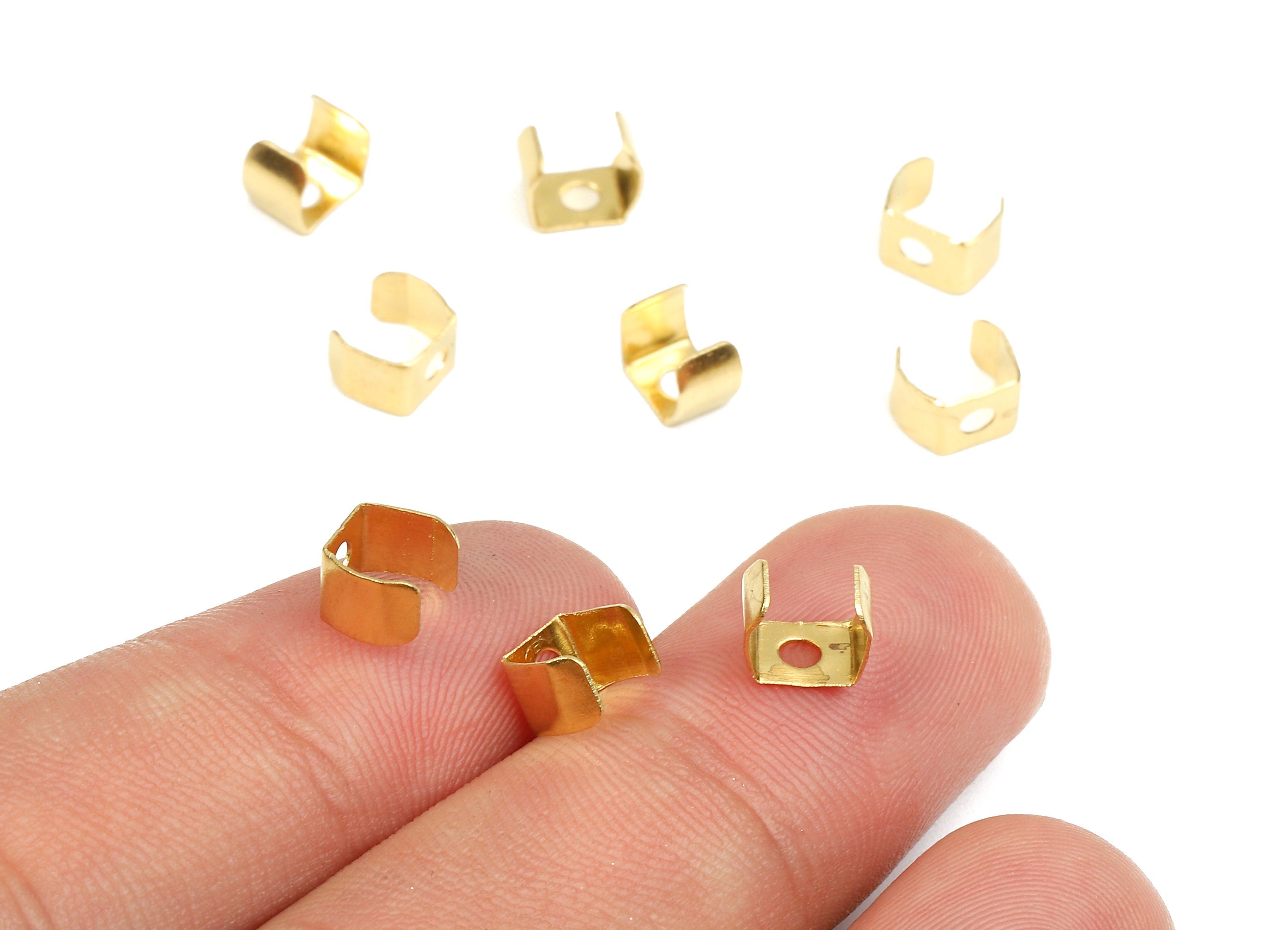 Brass Bead Connectors - Brass Copper Cap - Geometric Connectors - Brass Link Accessories - Jewelry Supplies - 6.23x5.4x0.5mm - PP2713 - DOMEDBAZAAR