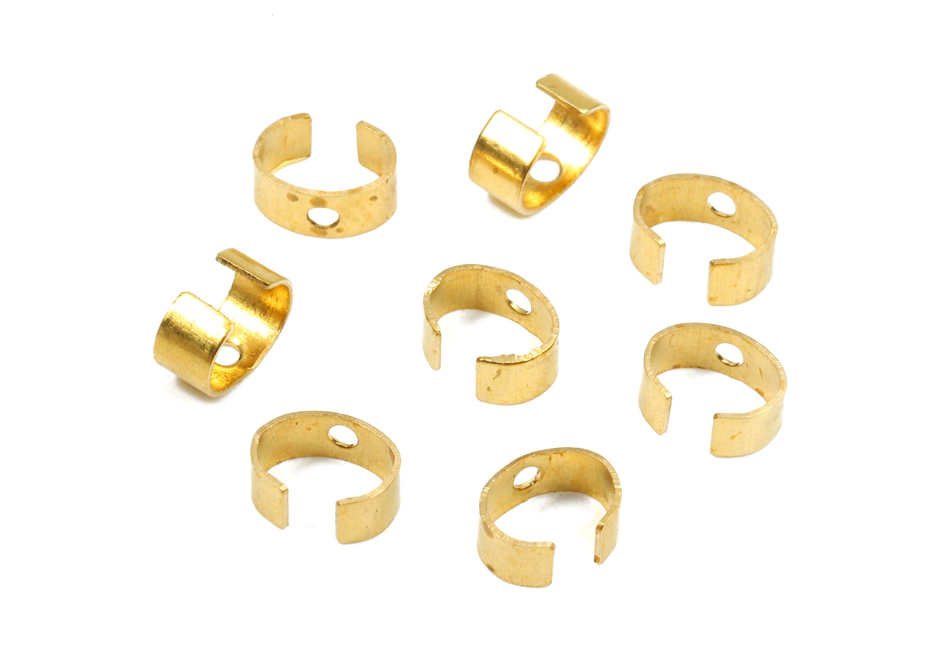 Brass Bead Connectors - Brass Copper Cap - Geometric Connectors - Brass Link Accessories - Jewelry Supplies - 6.18x4.21x0.33mm - PP2712 - DOMEDBAZAAR