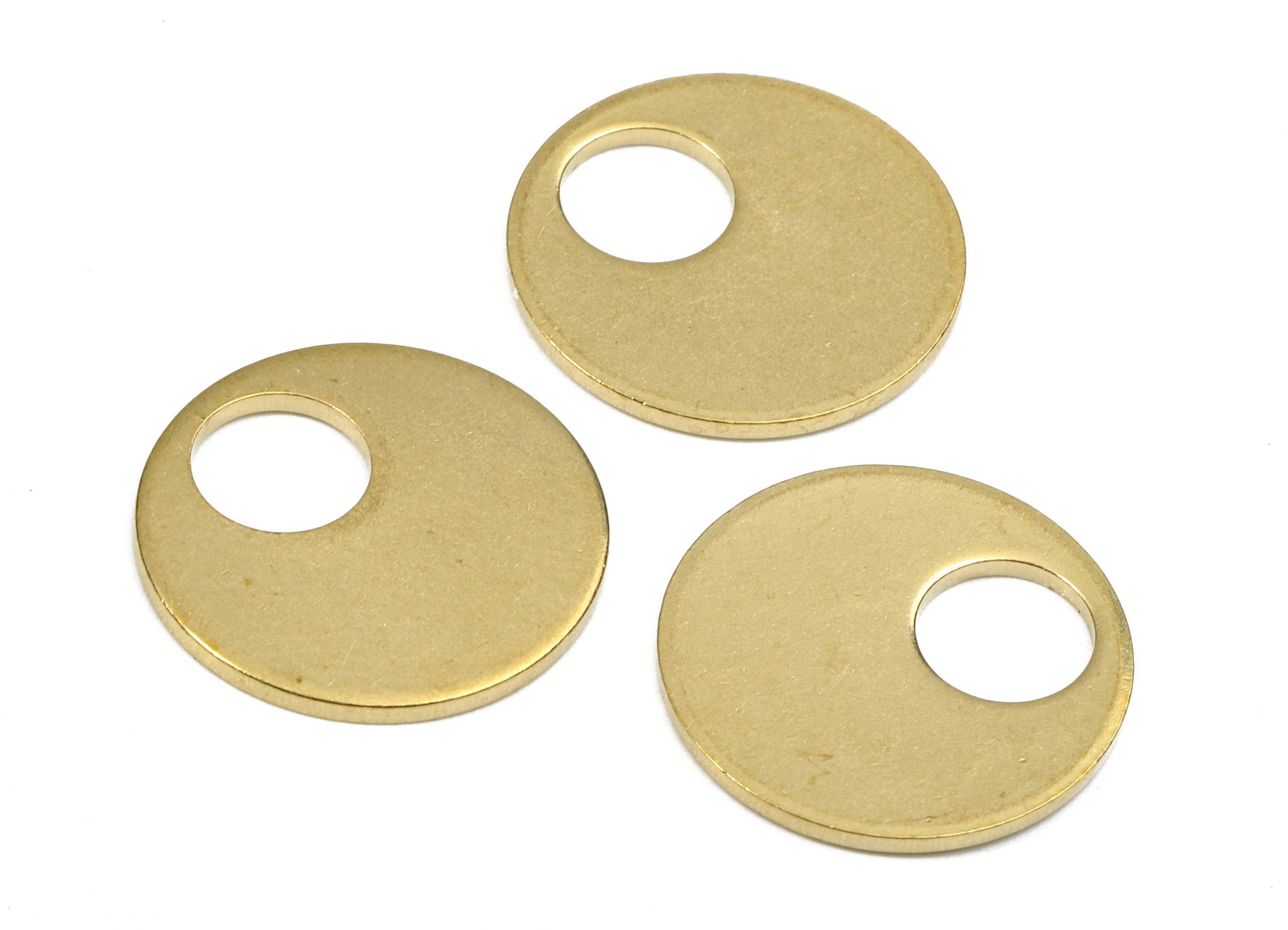 Personalized stamping blank - Brass Circle Charms - Raw Brass Circle Earrings and Pendant - Earring Findings - 15.84x15.84x1.26mm - PP2683 - DOMEDBAZAAR