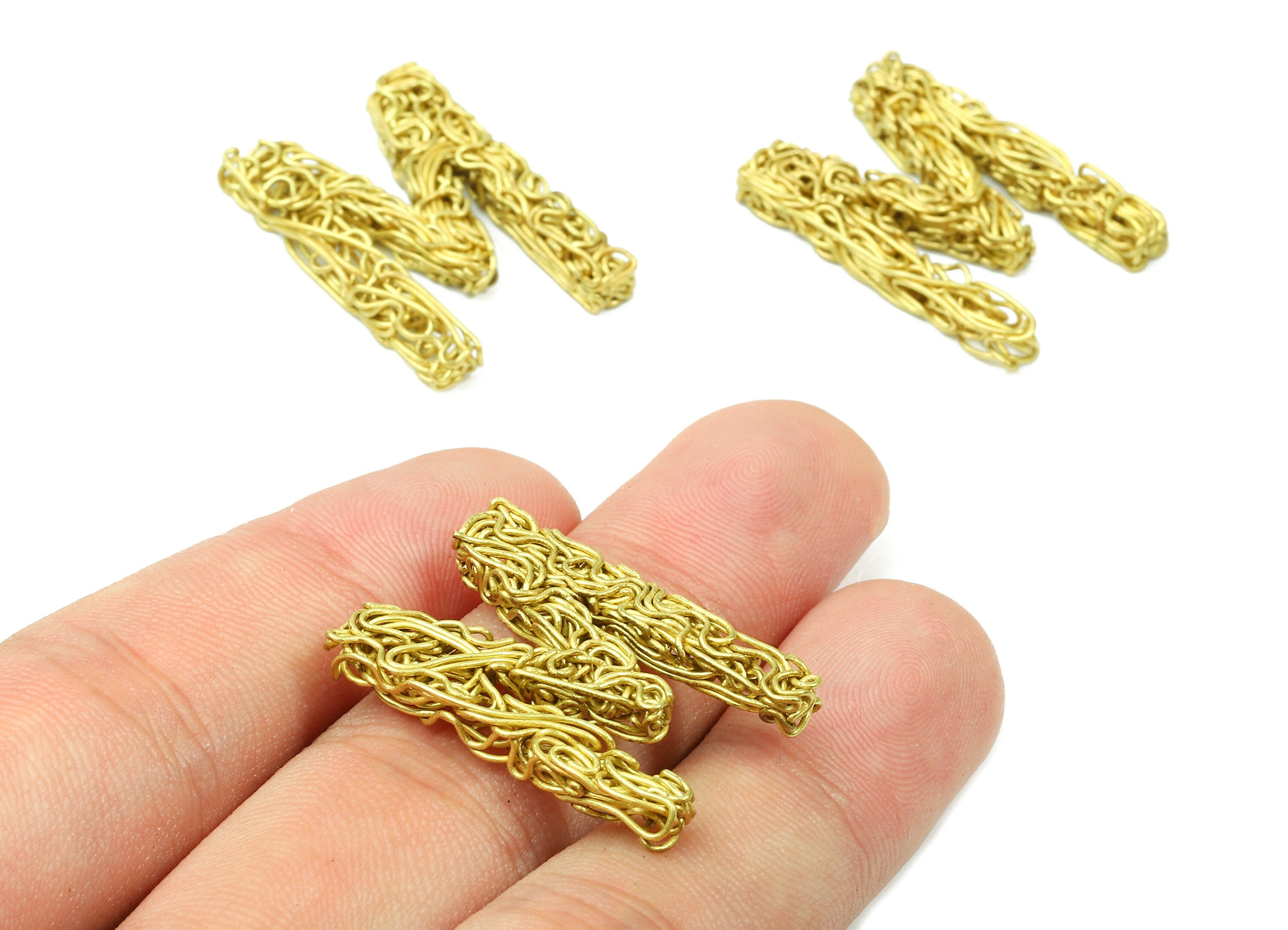 Brass M letter Pendant - Raw Brass Hammered Wire Letter M Alphabets Charms - Jewelry Supplies - 28.38x19.39x3.47mm - PP2931 - DOMEDBAZAAR