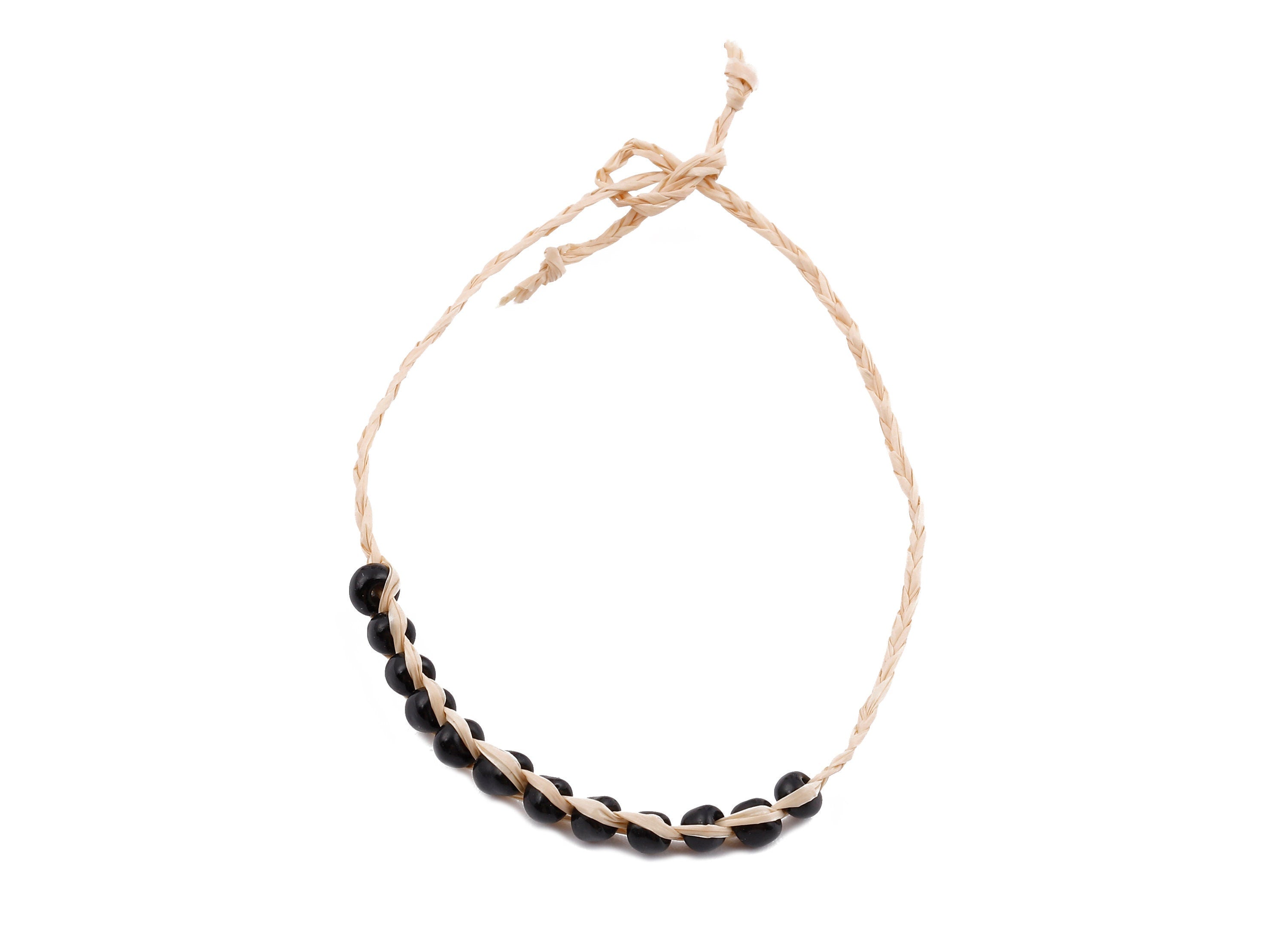 Lafite Grass Knotted Bracelet with Acrylic Beads - Lafite Grass Bracelet - Acrylic Beads Bracelet - Bracelet Jewelry - 264x4.29mm - LS1002 - DOMEDBAZAAR