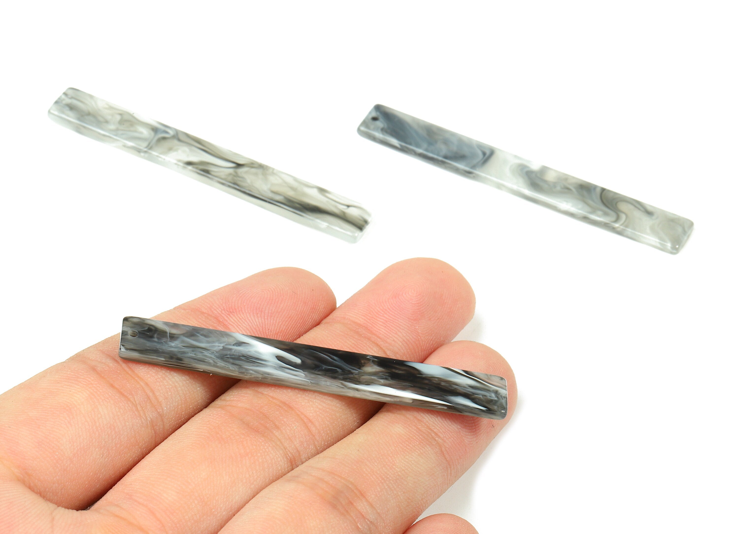 Acetate Stick Charms - Bar Earrings and Pendant - Earring Findings - Jewelry Supplies - Color Code: A231 - 59.7x7.8x2.5mm - AC1049-A231 - DOMEDBAZAAR