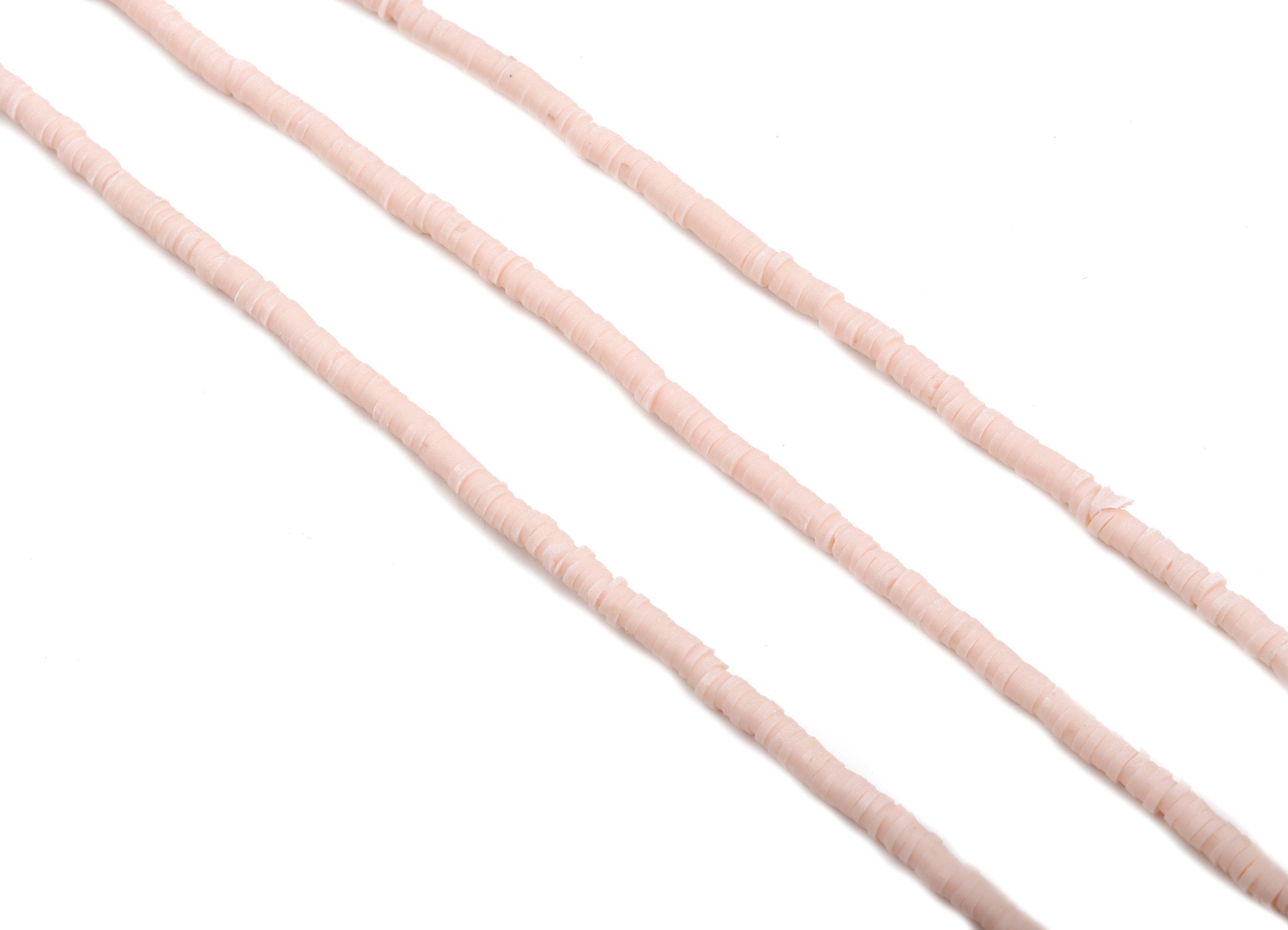 Vinyl Heishi Bead Clay Disc - African Colored Disc Spacer Bead - Polymer Clay Disc Bead - 17.3“/ 1 Strand / 3mm - 440x3.2x0.9mm -NS1062-182C - DOMEDBAZAAR