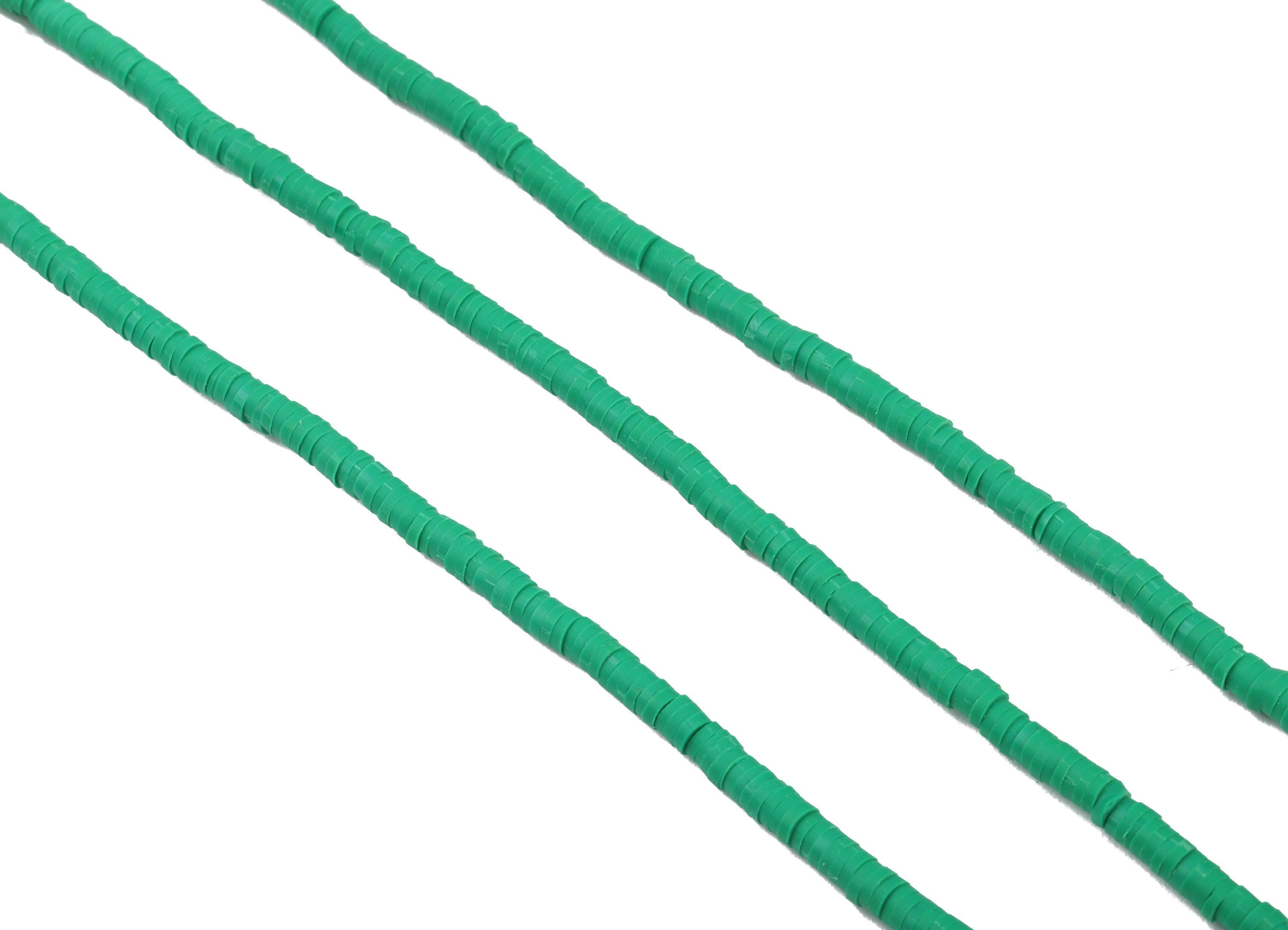 Vinyl Heishi Bead Clay Disc - African Colored Disc Spacer Bead - Polymer Clay Disc Bead - 17.3“/ 1 Strand / 3mm - 440x3.2x0.9mm -NS1062-334C - DOMEDBAZAAR