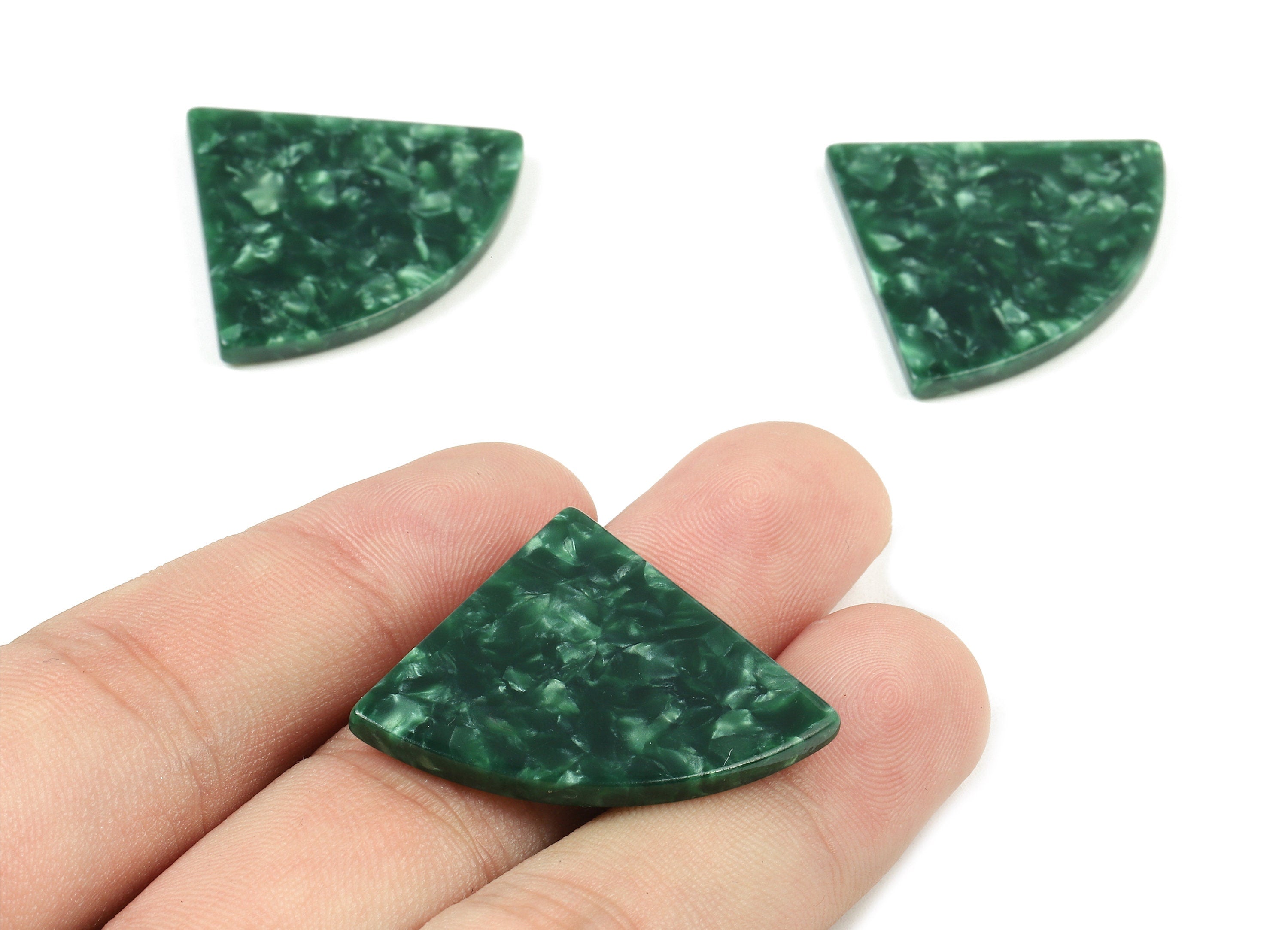 Acetate Pizza Charms - Pizza Earring & Pendant - Earring Findings - No Hole - Color Code: A404 - 34.71x28.41x2.62mm - AC1749-A404 - DOMEDBAZAAR