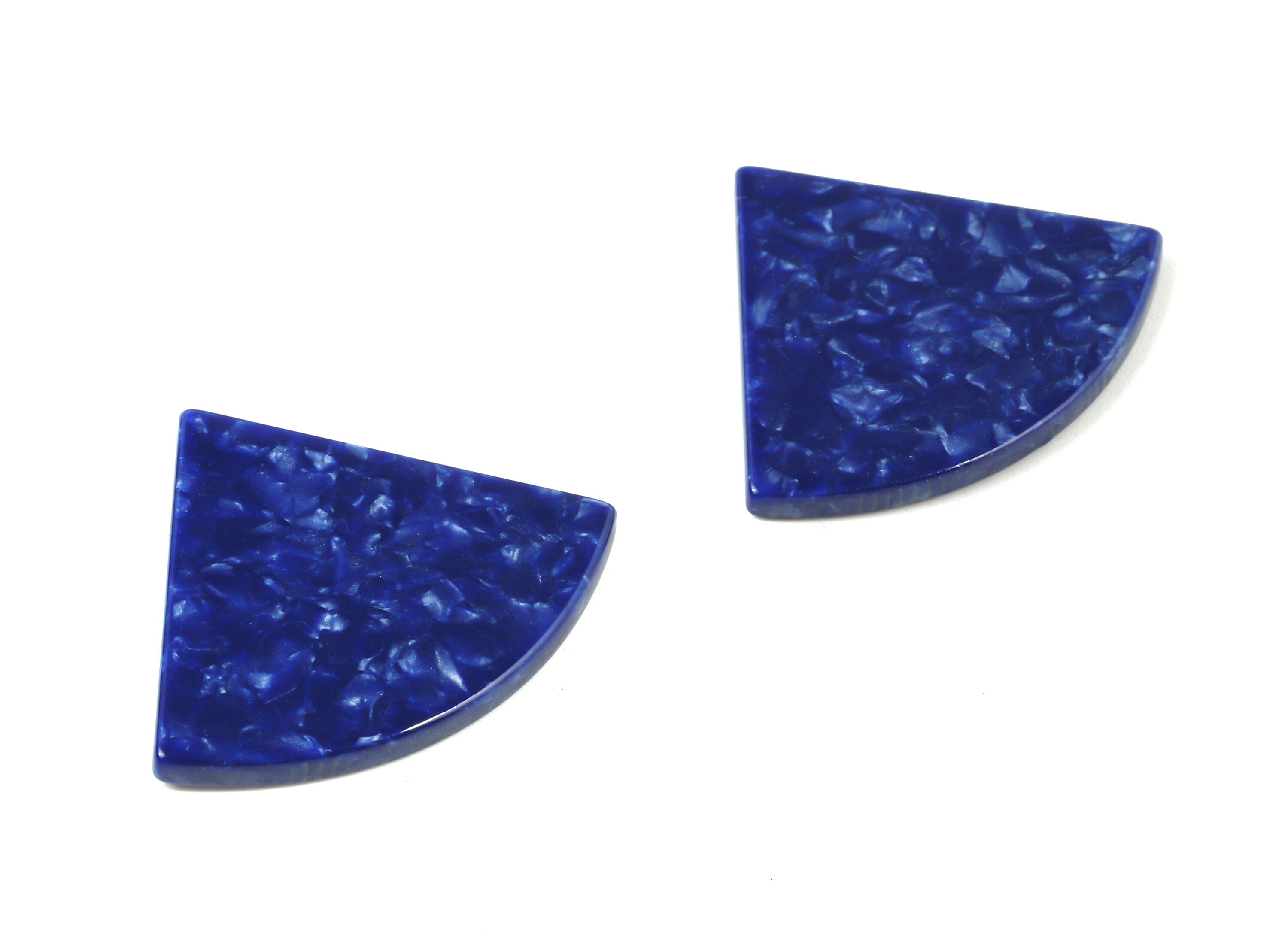 Acetate Pizza Charms - Pizza Earring & Pendant - Earring Findings - No Hole - Color Code: A408 - 34.71x28.41x2.62mm - AC1749-A408 - DOMEDBAZAAR