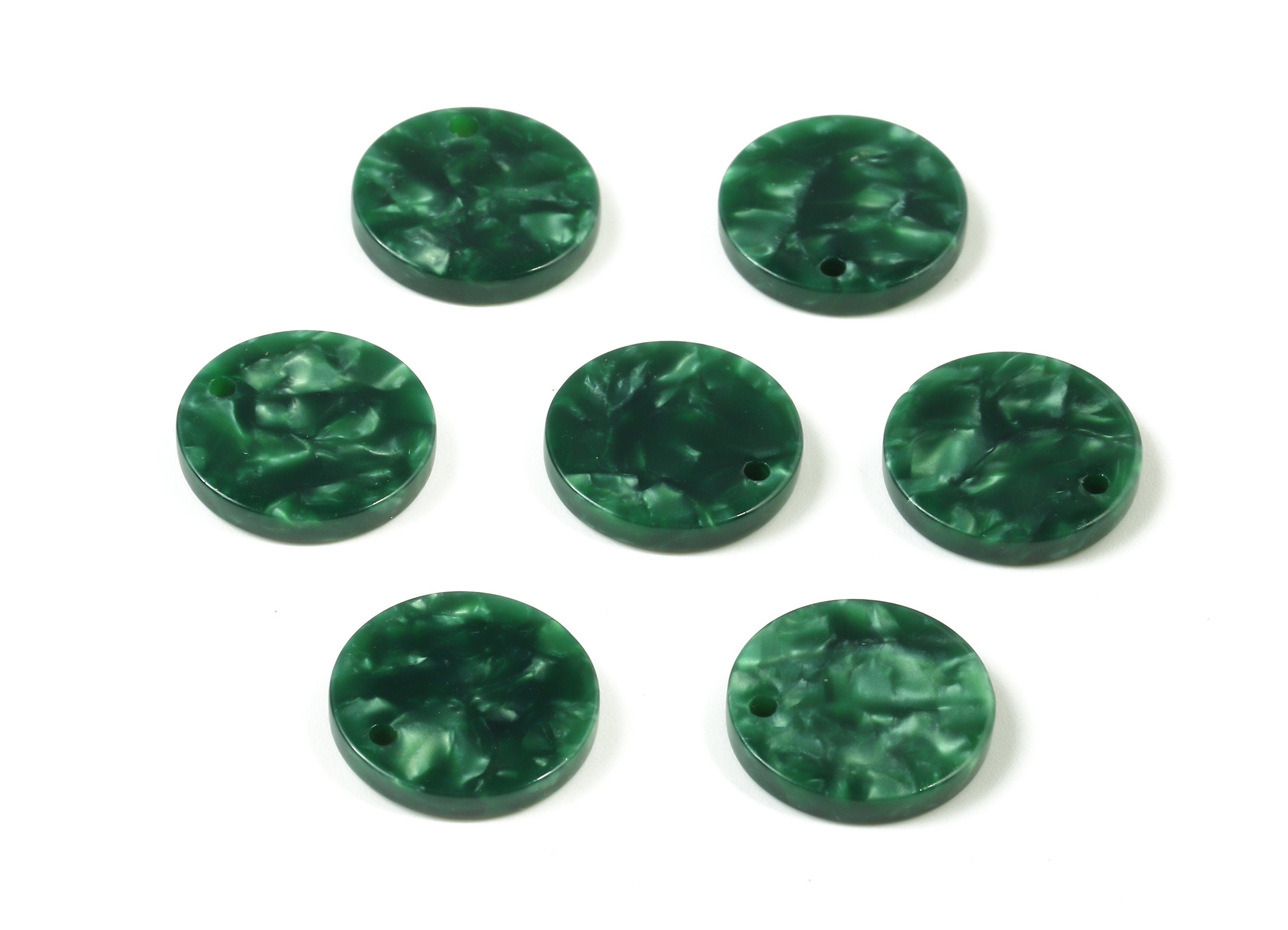 Acetate Round Charms - Round Earring and Pendant - Earring Findings - Jewelry Supplys - Color Code:A404 - 16.09x16.09x2.63mm - AC1107-A404 - DOMEDBAZAAR