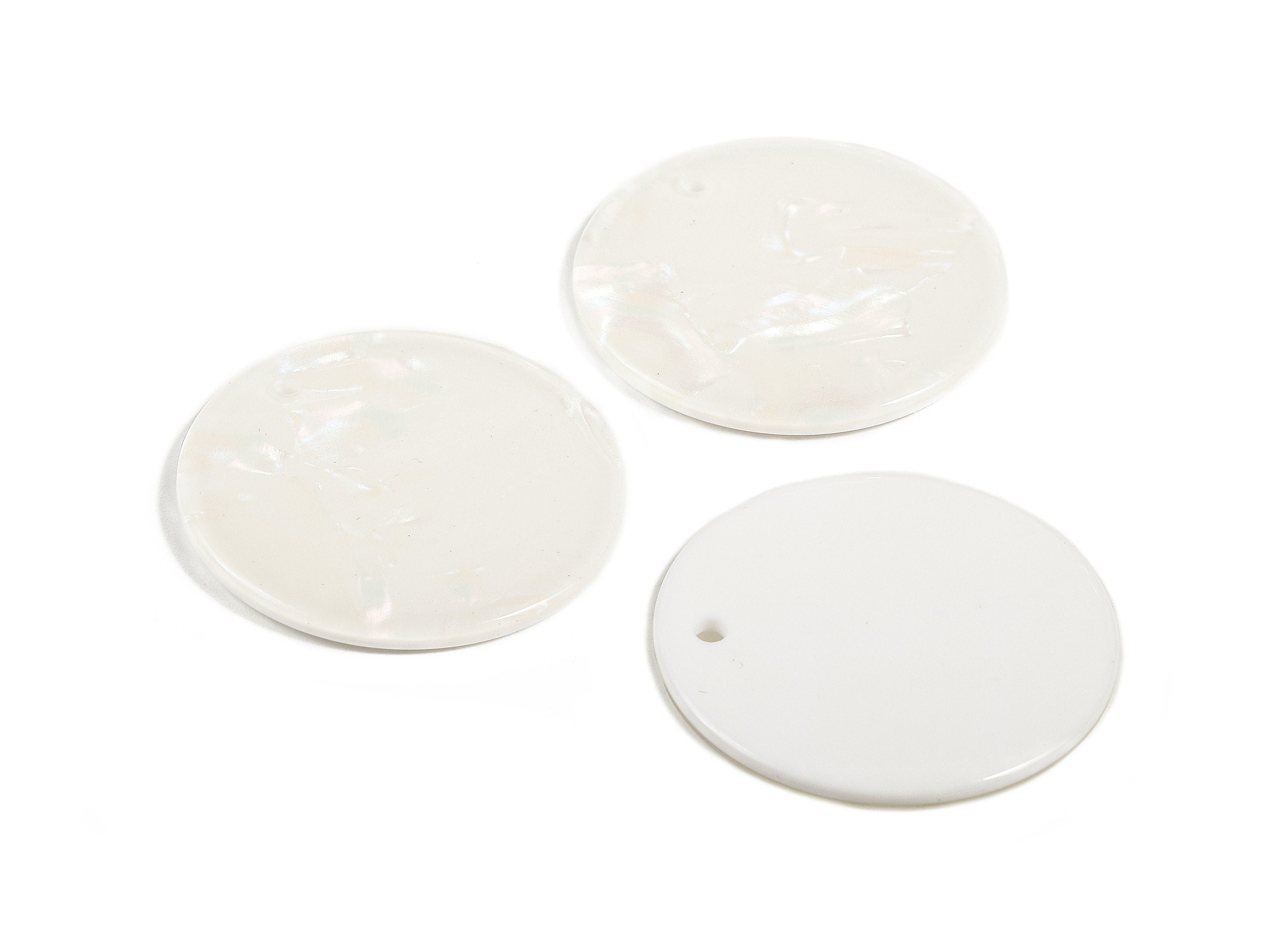 Acetate Round Charms - Round Earring and Pendant - Earring Findings - Jewelry Supplys - Color Code: A390 - 35x35x2.11mm - AC1315-A390 - DOMEDBAZAAR