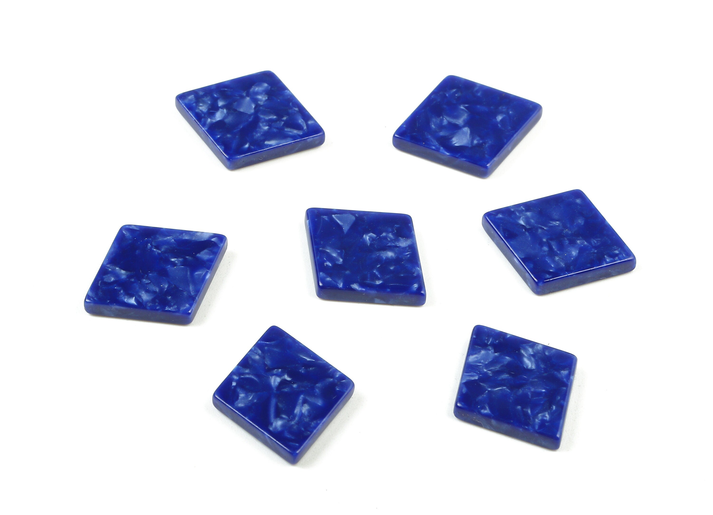 Acetate Rhombus Charms - Rhombus Earrings and Pendant - Jewelry Supplys - Color Code: A408 - 19.92x13.24x2.67mm - AC1750-A408 - DOMEDBAZAAR