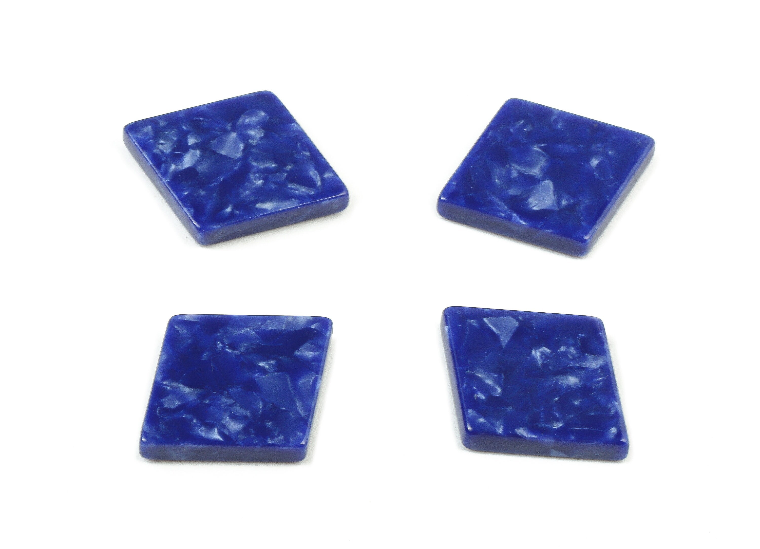 Acetate Rhombus Charms - Rhombus Earrings and Pendant - Jewelry Supplys - Color Code: A408 - 19.92x13.24x2.67mm - AC1750-A408 - DOMEDBAZAAR