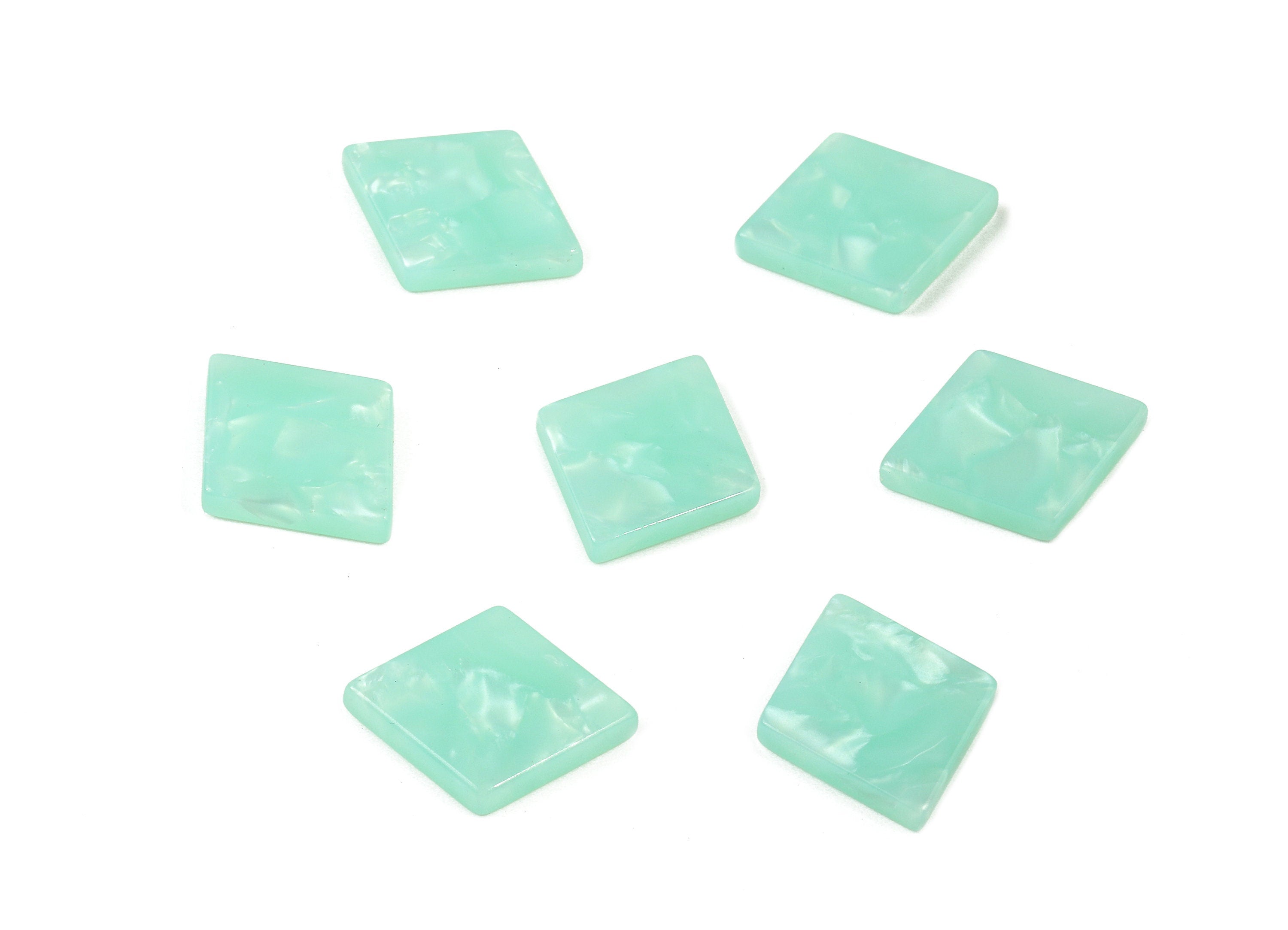 Acetate Rhombus Charms - Rhombus Earrings and Pendant - Jewelry Supplys - Color Code: A410 - 19.92x13.24x2.67mm - AC1750-A410 - DOMEDBAZAAR