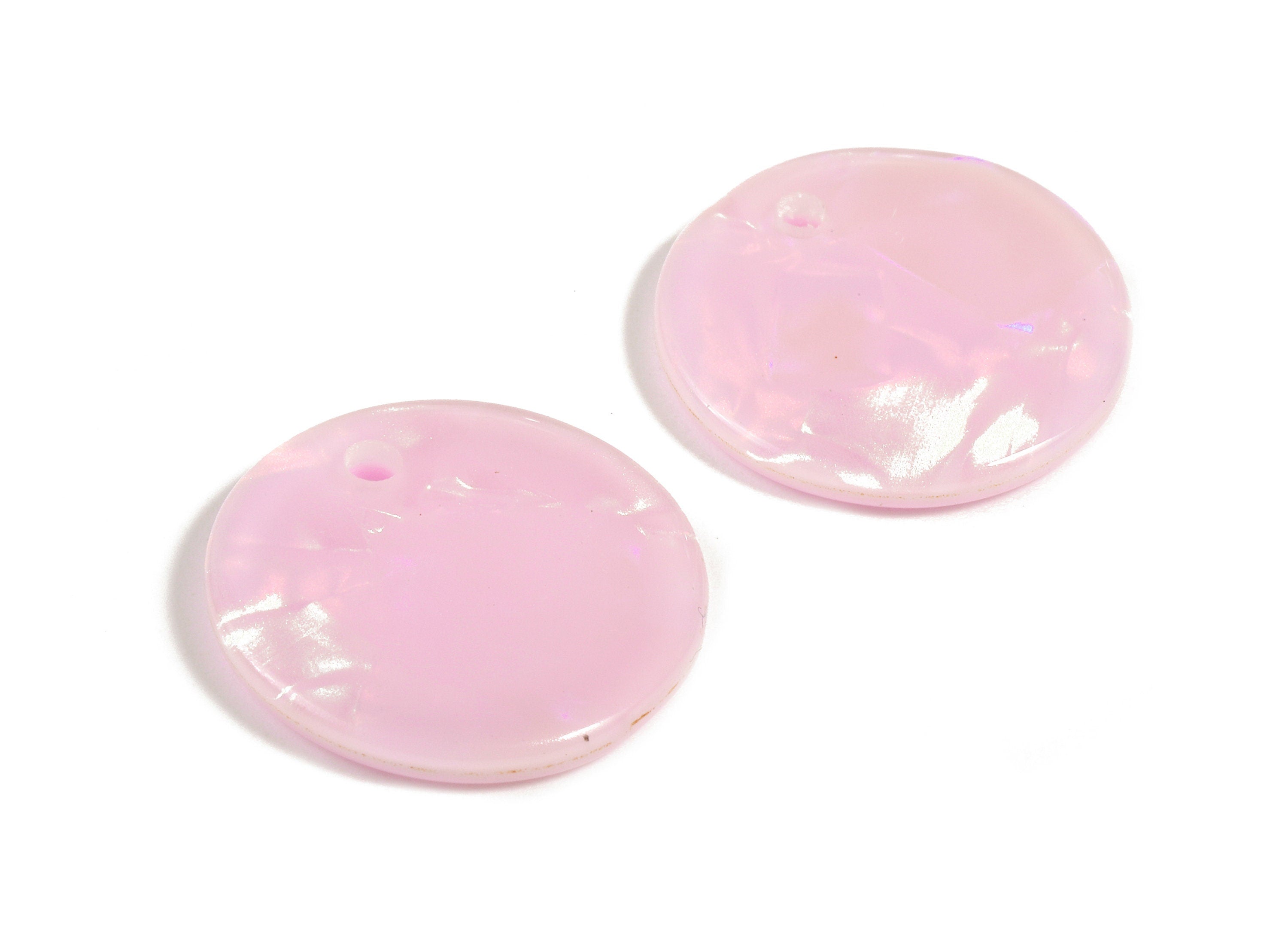 Acetate Round Charms - Coin Earrings and Pendant - Earring Findings - Jewelry Supplys - Color Code: A393 - 20.08x20.08x2.28mm - AC1213-A393 - DOMEDBAZAAR