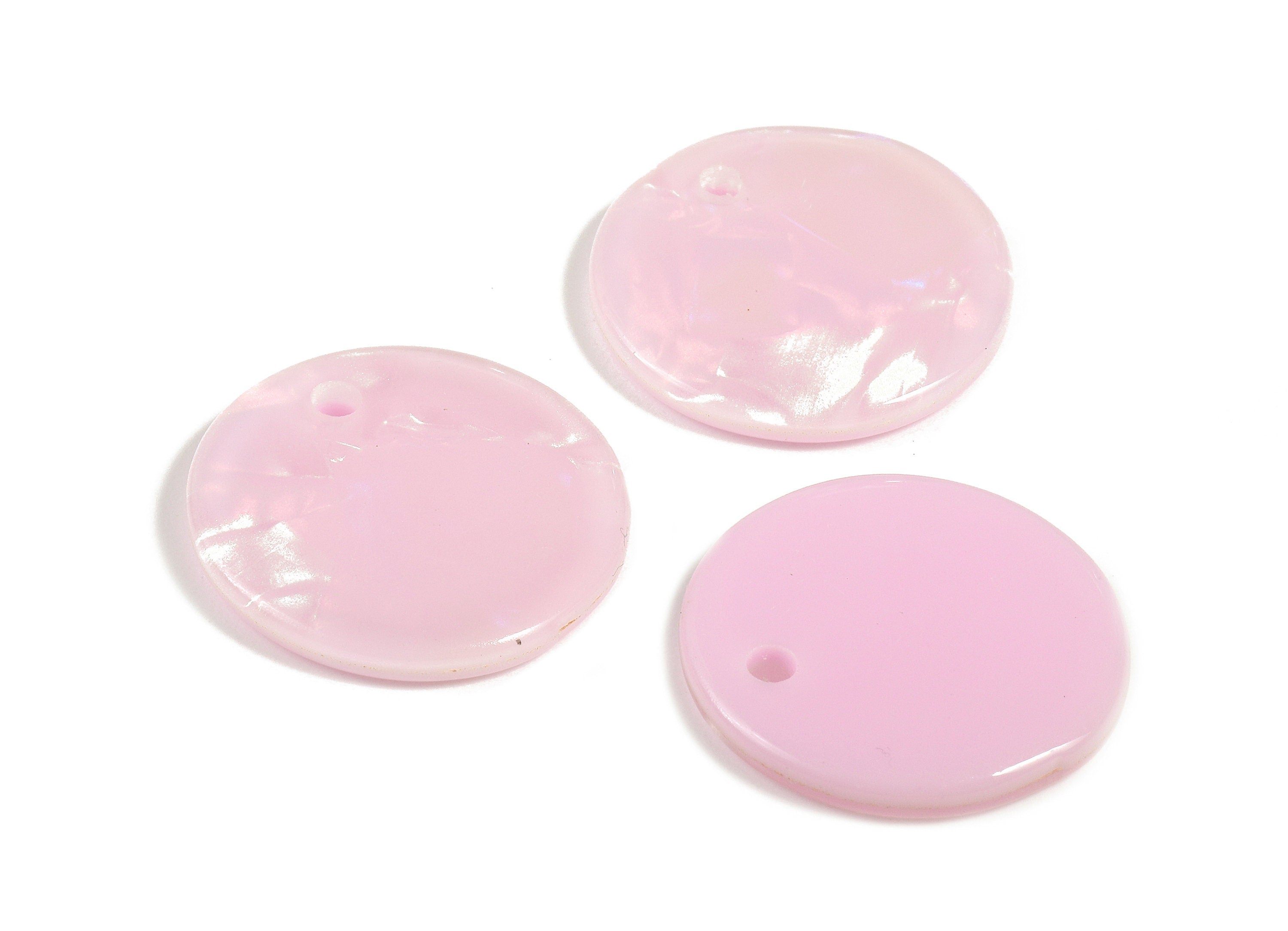 Acetate Round Charms - Coin Earrings and Pendant - Earring Findings - Jewelry Supplys - Color Code: A393 - 20.08x20.08x2.28mm - AC1213-A393 - DOMEDBAZAAR
