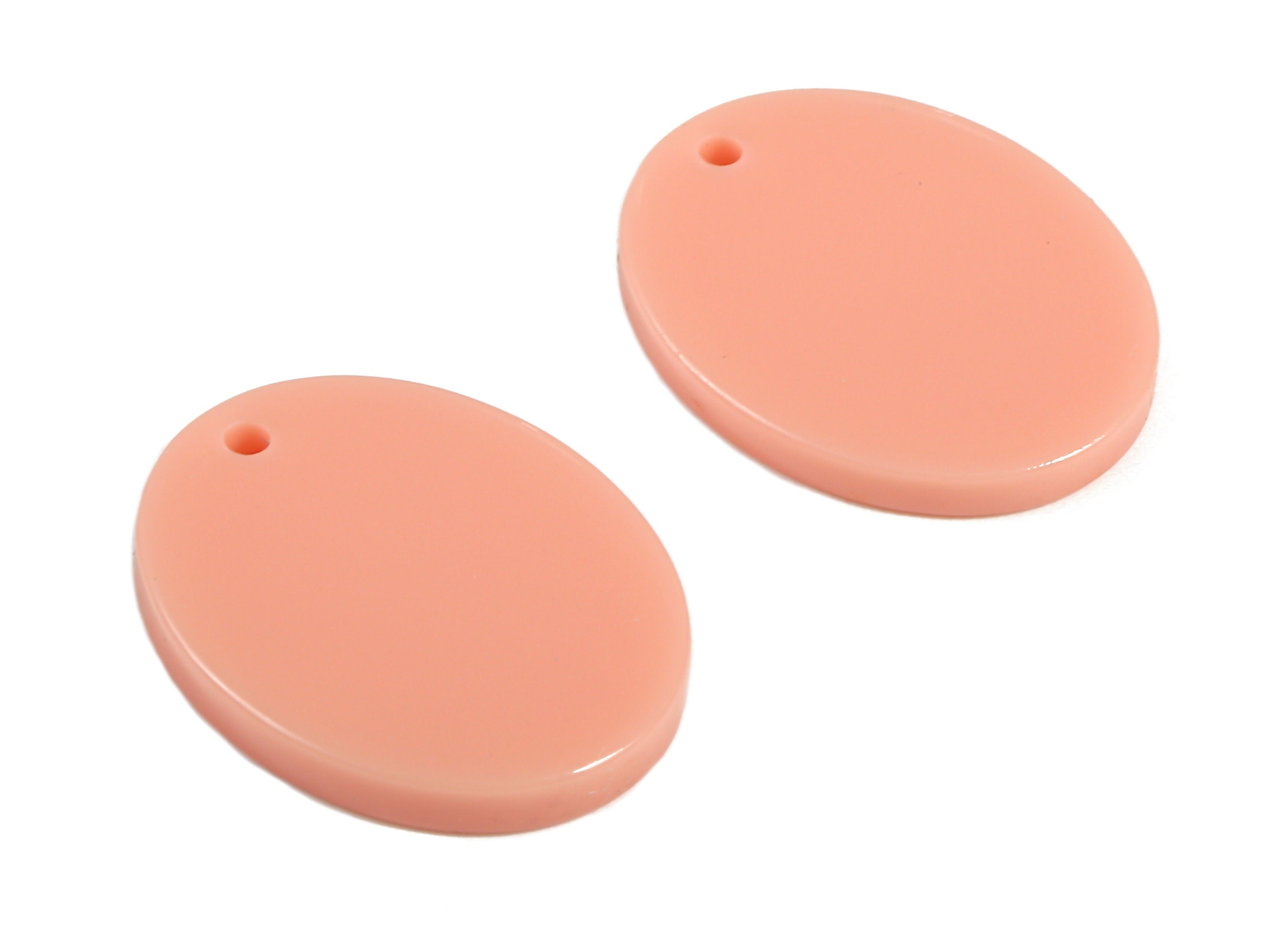 Acrylic Oval Charms - Oval Earrings and Pendant - Earring Findings - Jewelry Supplys - Color Code:A394 - 20.02x15.98x2.37mm - AC1727-A394 - DOMEDBAZAAR