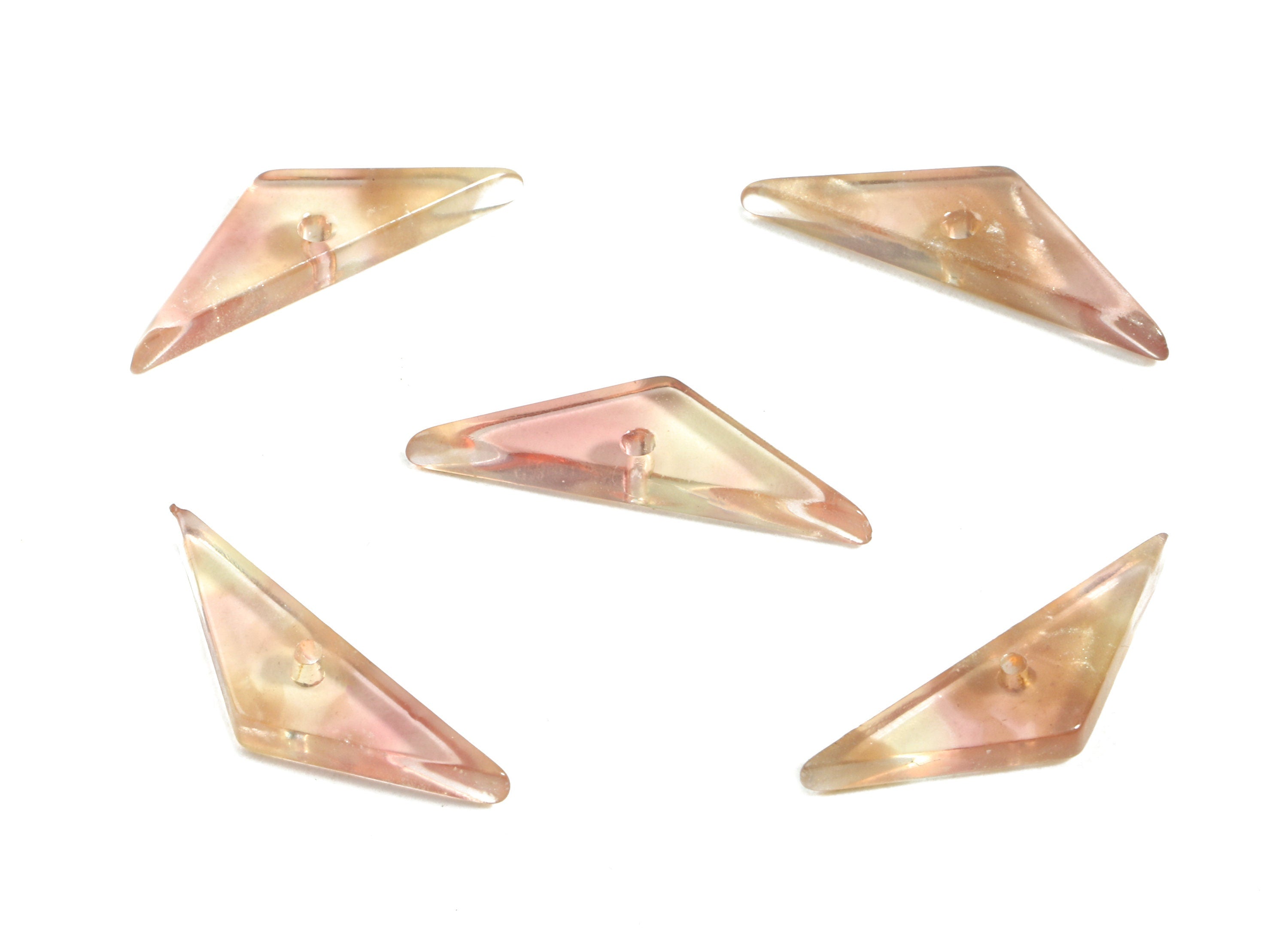 Acetate Triangle Charms - Triangle Earrings and Pendant - Earring Findings - Jewelry Supplies - Color Code:A45 - 23.5x7.1x2.9mm - AC1804-A45 - DOMEDBAZAAR