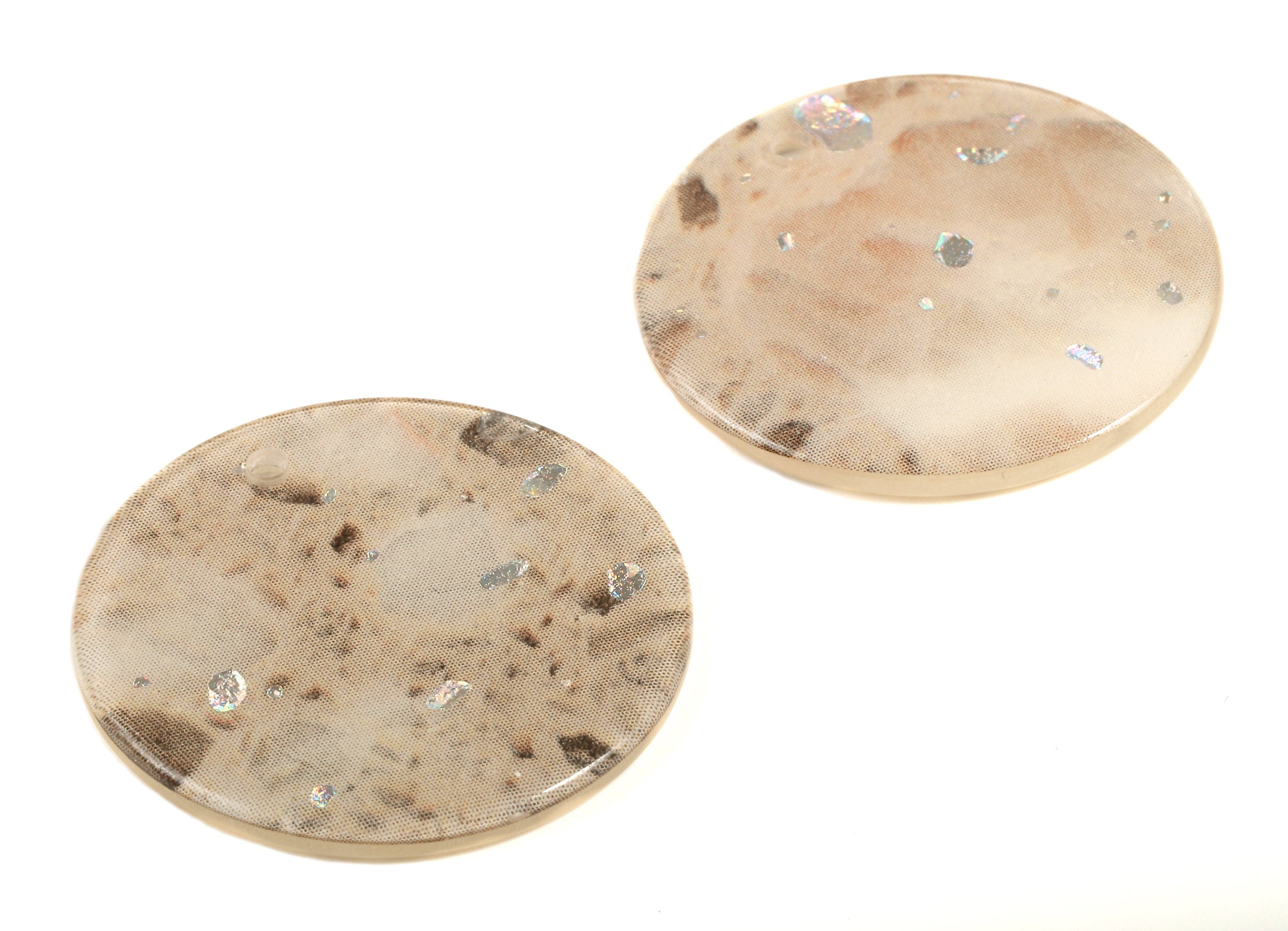 Acetate Round Charms - Round Earring and Pendant - Earring Findings - Jewelry Supplys - Color Code: A389 - 35x35x2.11mm - AC1315-A389 - DOMEDBAZAAR