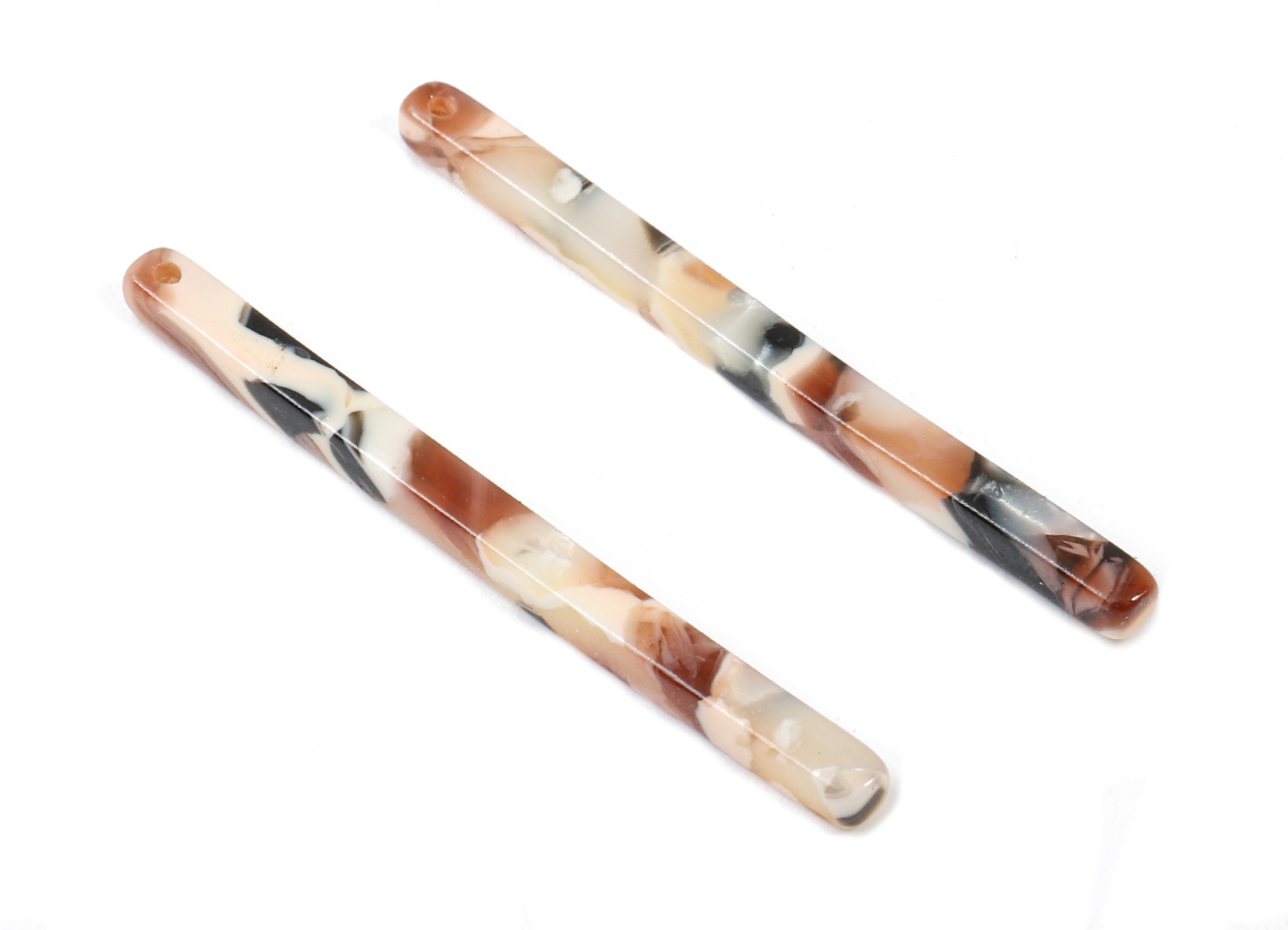 Acetate Stick Charms - Stick Earrings and Pendant - Earring Findings - Jewelry Supplies - Color Code: A51 - 39.5x2.67x2.87mm - AC1041-A51 - DOMEDBAZAAR