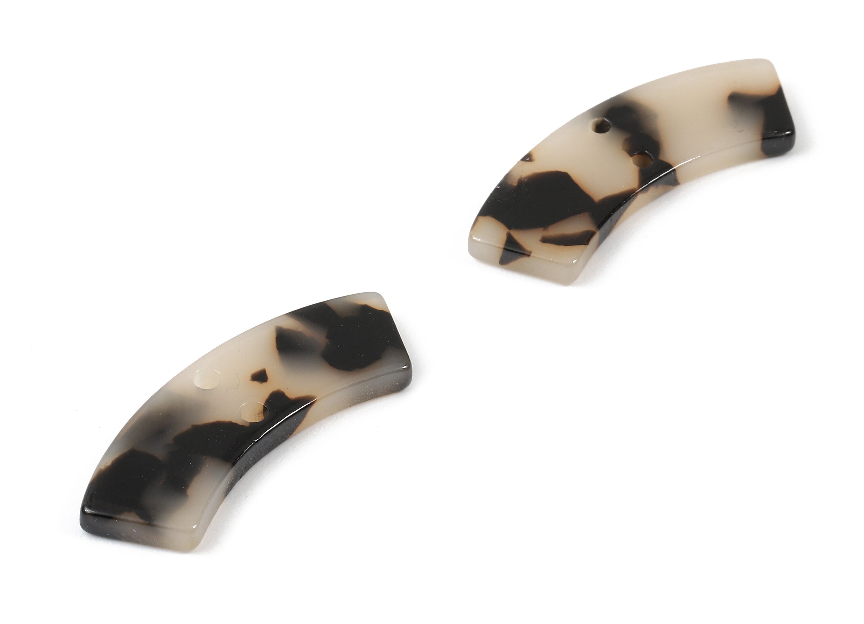 Acetate Connectors - Blonde Tortoise Shell Earrings - Earrings and Necklace Connectors - 2 Holes - Color Code:A07- 30x9.2x2.4mm - AC1557-A07 - DOMEDBAZAAR
