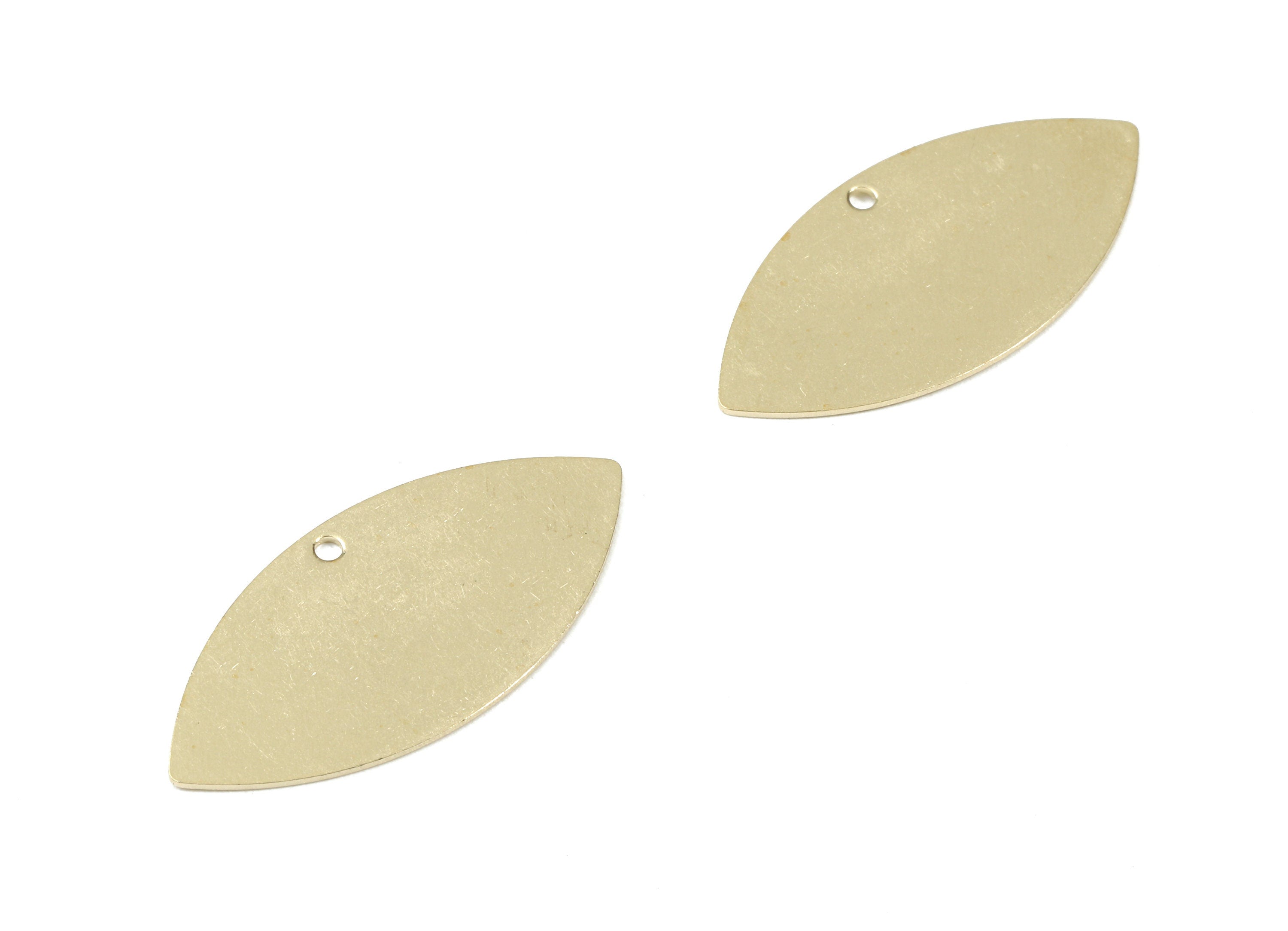 Personalized stamping blank - Brass Eye Earring Charms - Raw Brass Eye Pendant - Earring Findings - 32.05x14.8x0.62mm - PP3096 - DOMEDBAZAAR