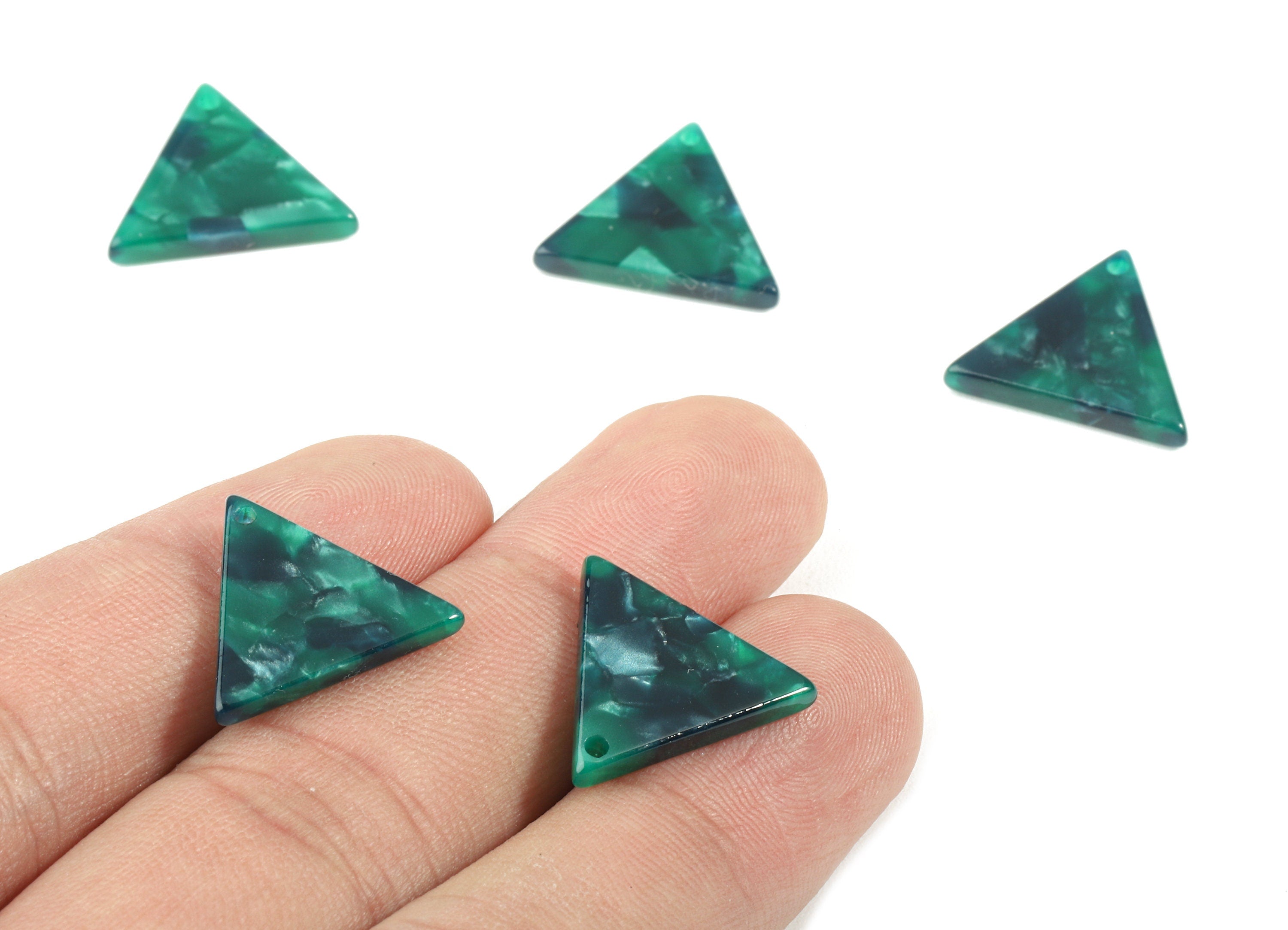 Acetate Triangle Charms - Triangle Earring and Pendant - Earring Findings - Color Code: A13 - 17.44x15.32x2.5mm - AC1797-A13 - DOMEDBAZAAR