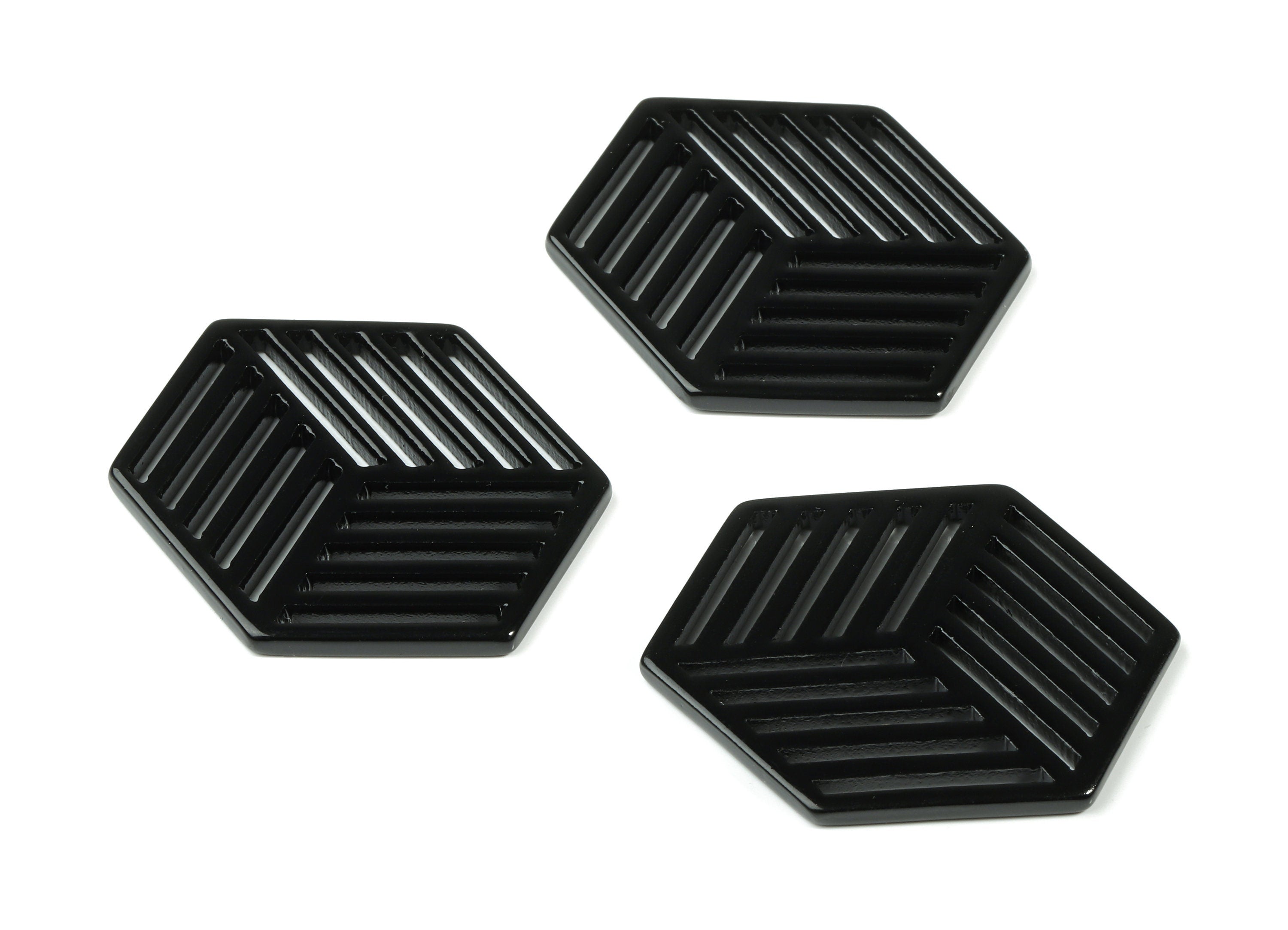 Acrylic Hexagon Earring Charm - Hexagon Pendant - Earring Findings - Jewelry Supplies - Color Code:A66 - 44.54x34.24x2.78mm - AC1823-A66 - DOMEDBAZAAR