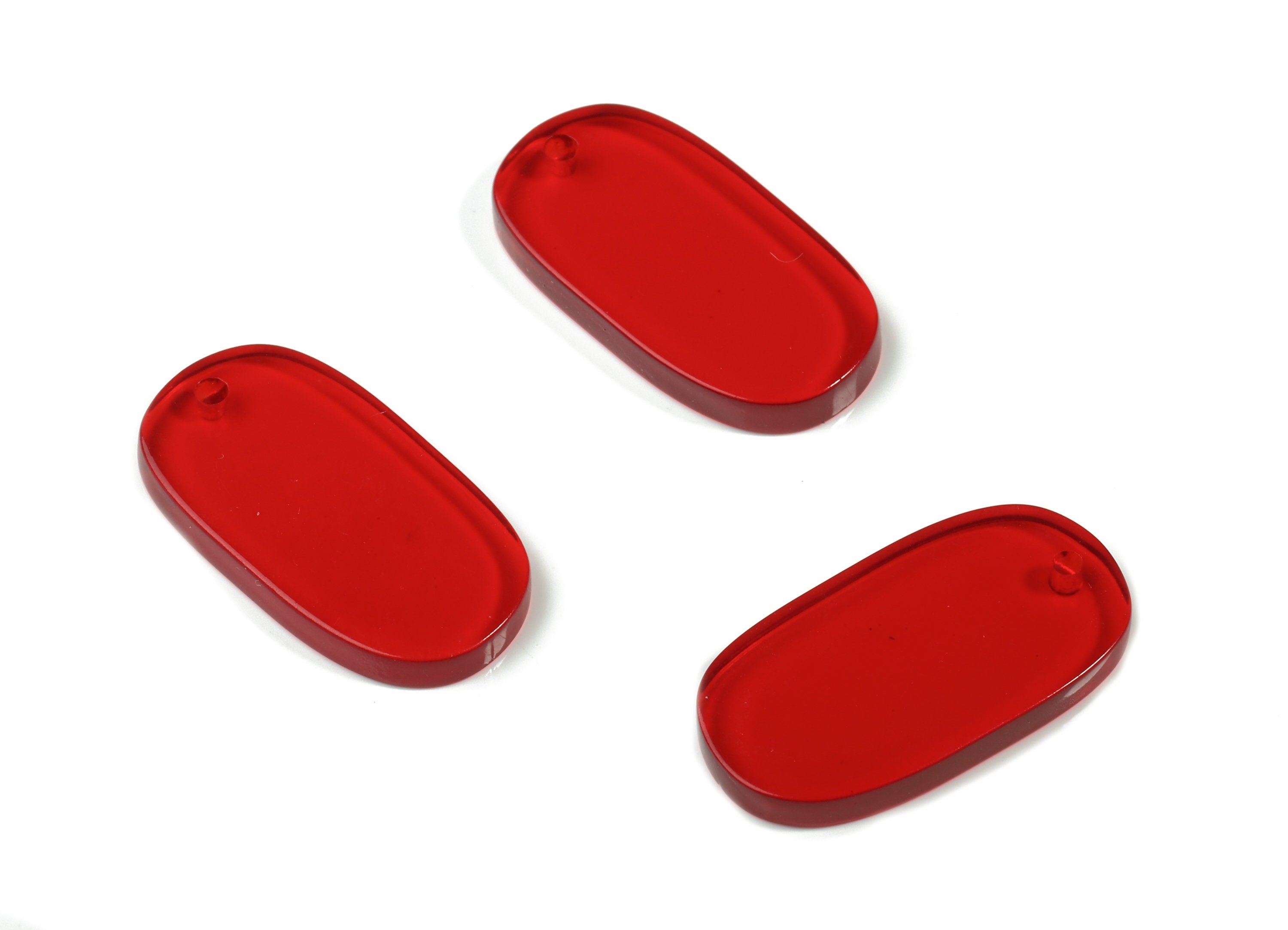 Acrylic Oval Earring Charms - Oval Pendant - Earring Findings - Jewelry Supplies - Color Code:A67 - 26.7x14x2.6mm - AC1156AE - DOMEDBAZAAR