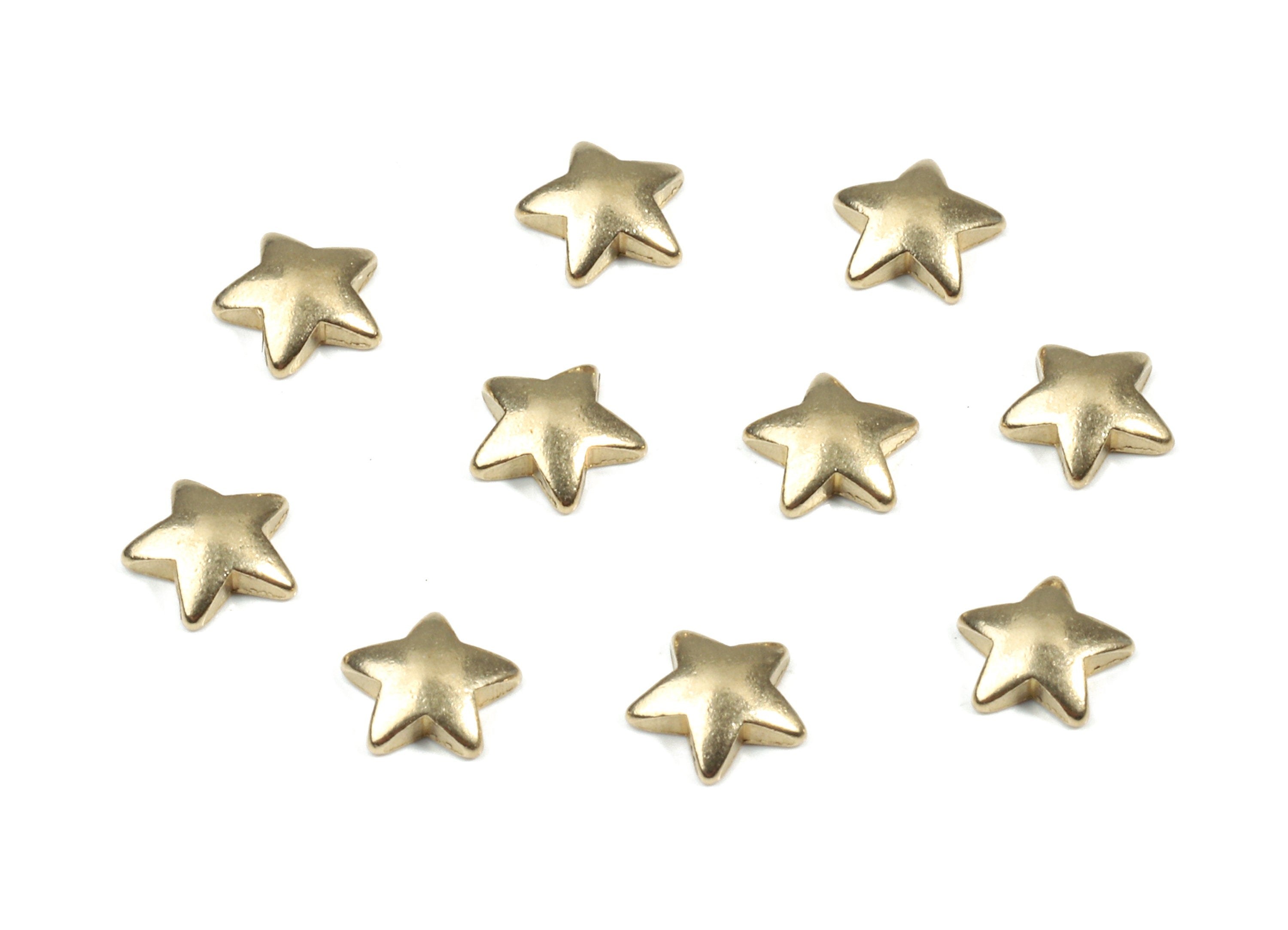Brass Star Blank - Raw Brass Star Blank - Brass Star Tag - Brass Stamping Tag - Jewelry Supplies - 4.78x4.78x1.4mm - PP3168 - DOMEDBAZAAR