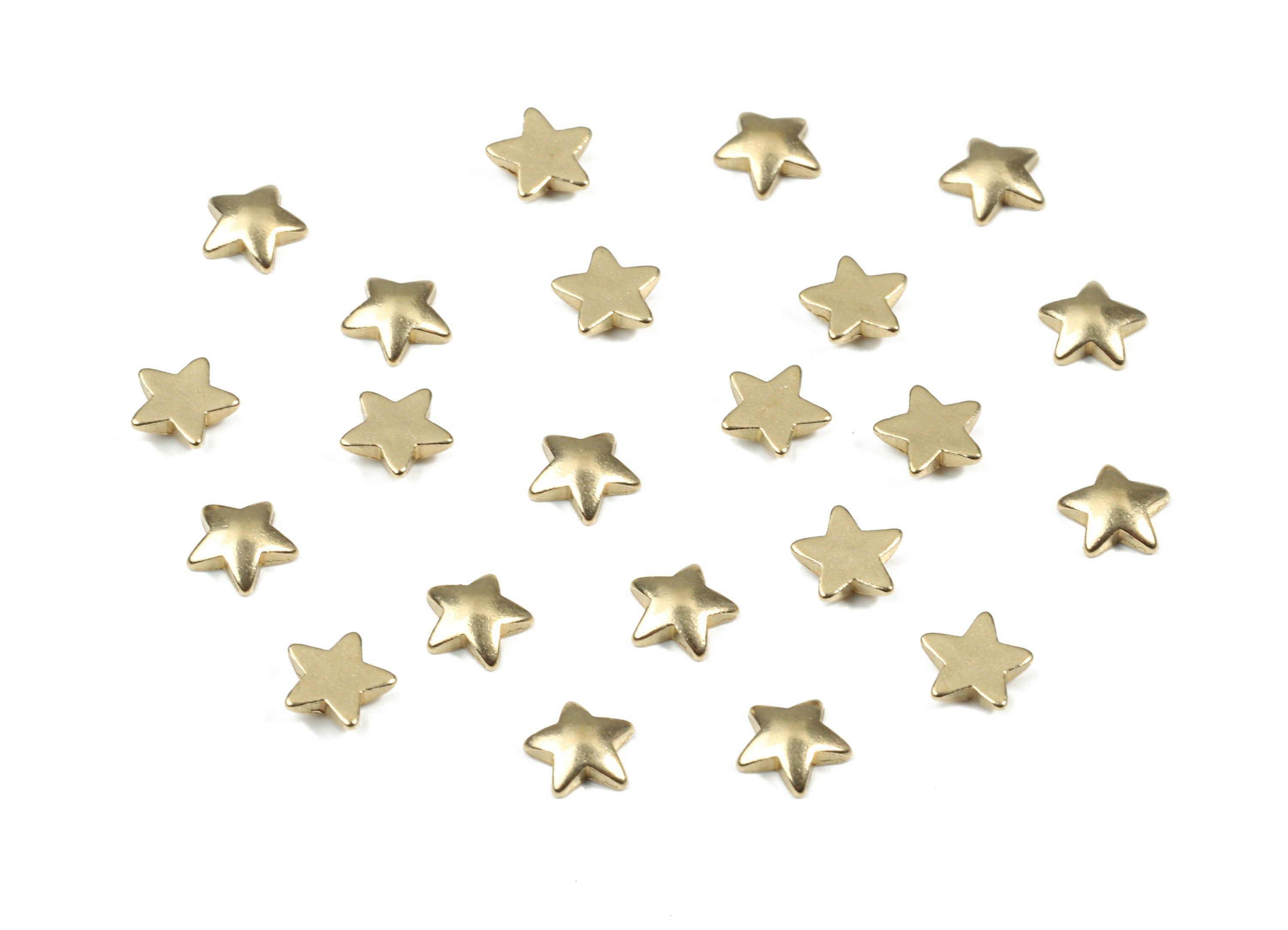 Brass Star Blank - Raw Brass Star Blank - Brass Star Tag - Brass Stamping Tag - Jewelry Supplies - 4.78x4.78x1.4mm - PP3168 - DOMEDBAZAAR