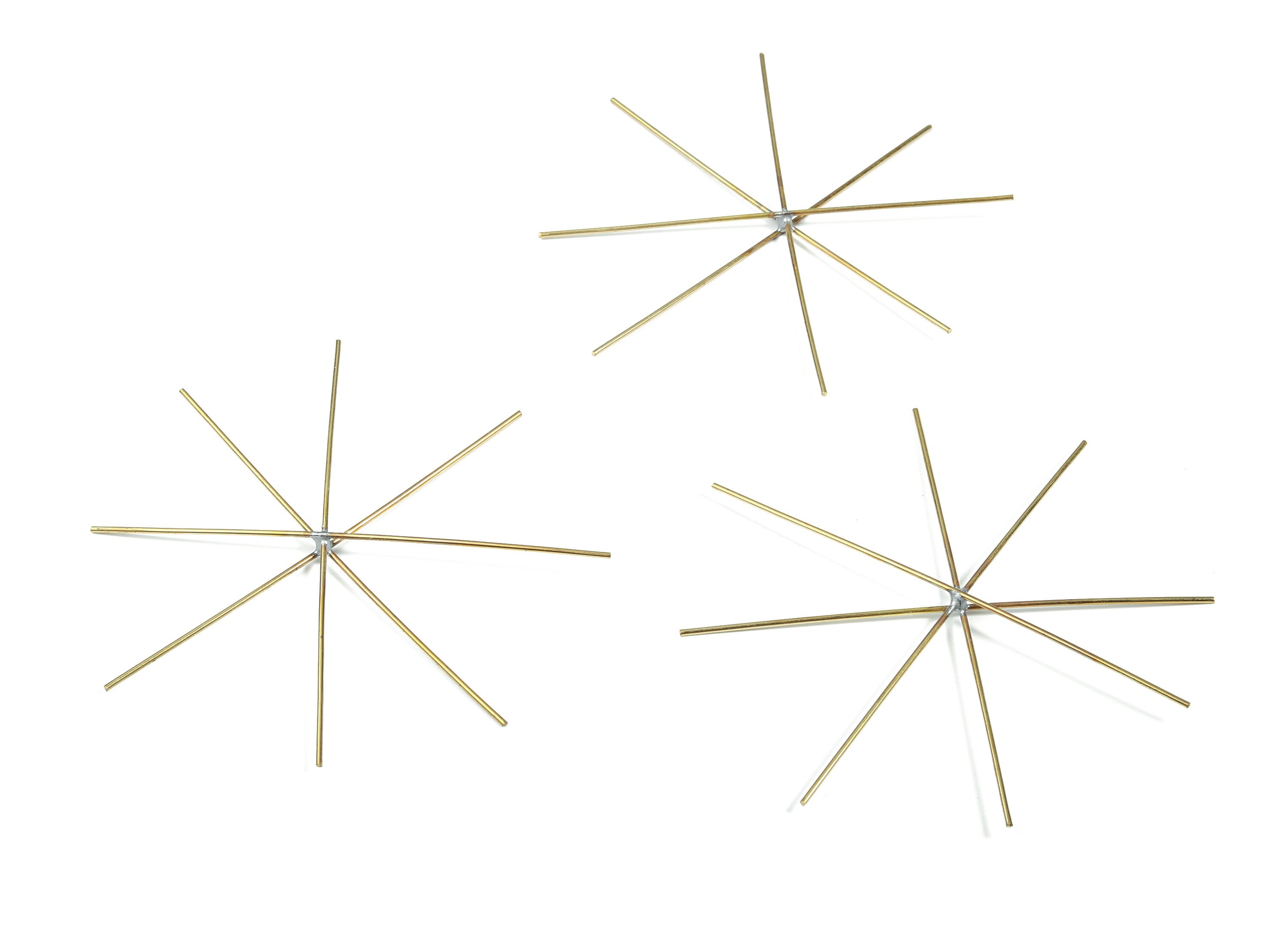 Brass Geometric Earring Wire - Raw Brass Geometric Ear Wire - Earring Findings - Jewelry Supplies - 80.34x80.07x1.13mm - PP3221 - DOMEDBAZAAR