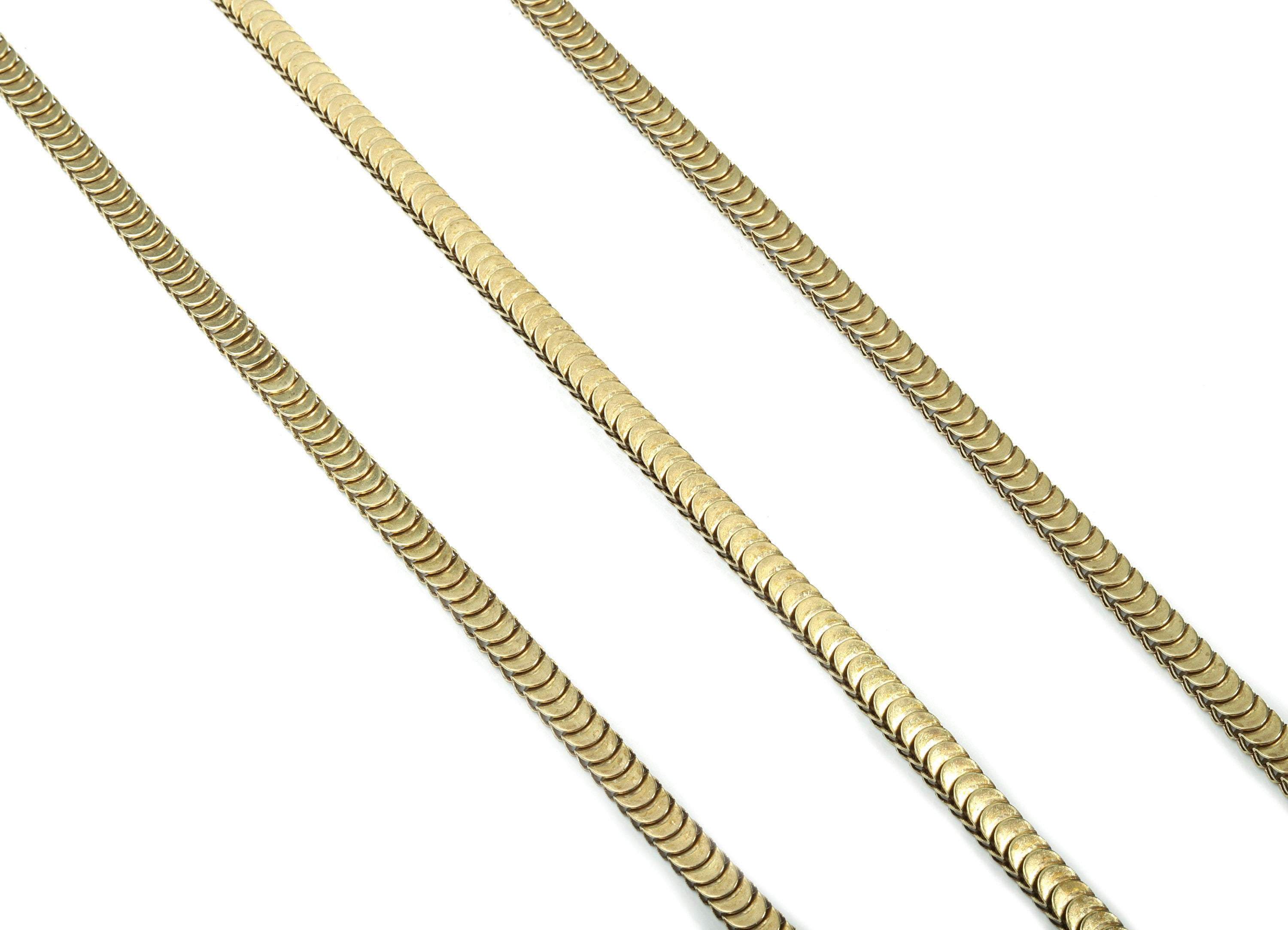 6.0 Brass Scale Chain - Raw Brass Lamellar Snake Chain - Unsoldered Links - for Necklace Bracelet Jewellery Making - 0.23" x 0.16" CC1149 - DOMEDBAZAAR