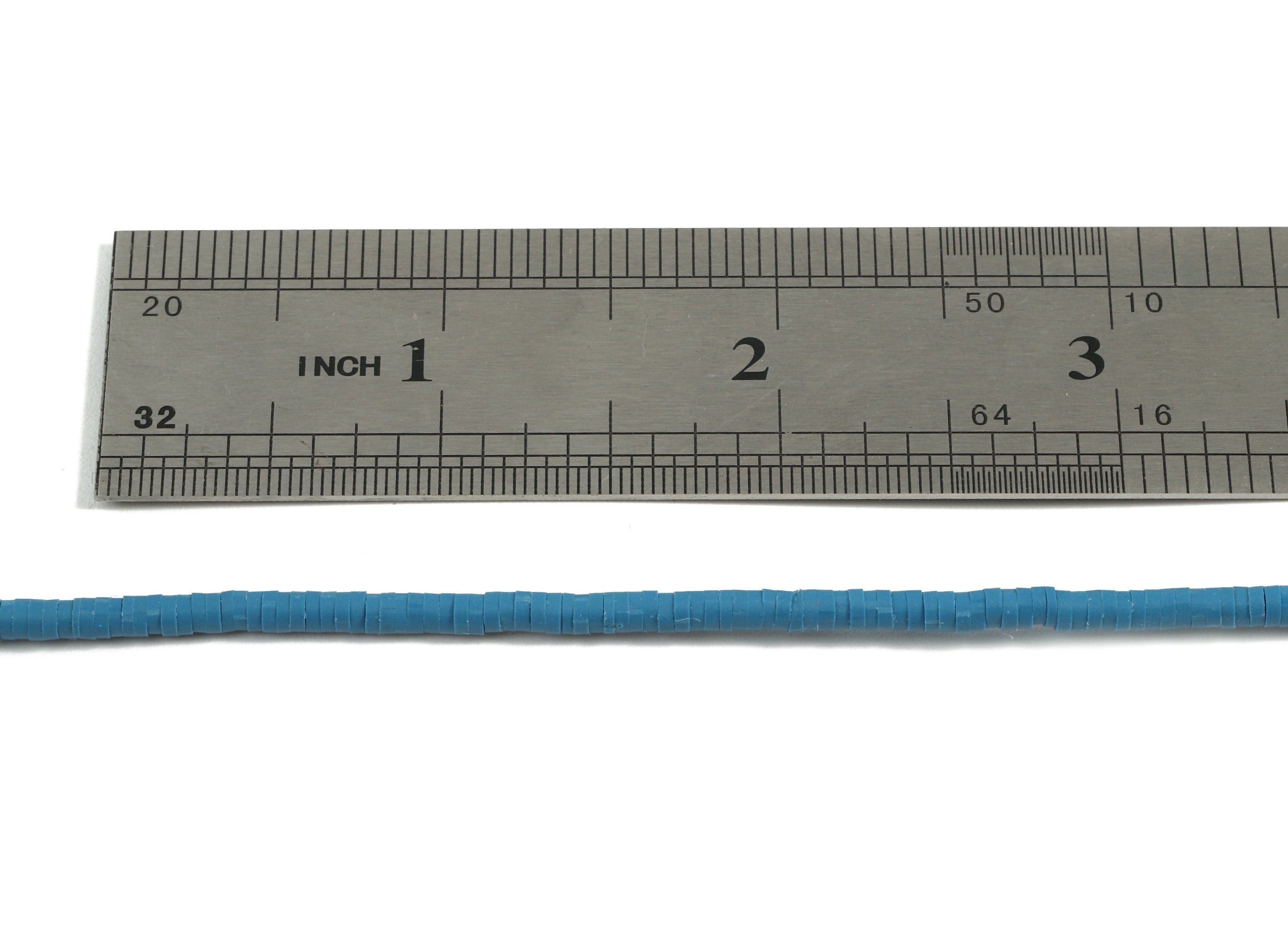 Vinyl Heishi Bead Clay Disc - African Colored Disc Spacer Bead - Polymer Clay Disc Bead - 17.3 / 1 Strand / 3mm - 440x3.2x0.9mm-NS1062-7707C - DOMEDBAZAAR