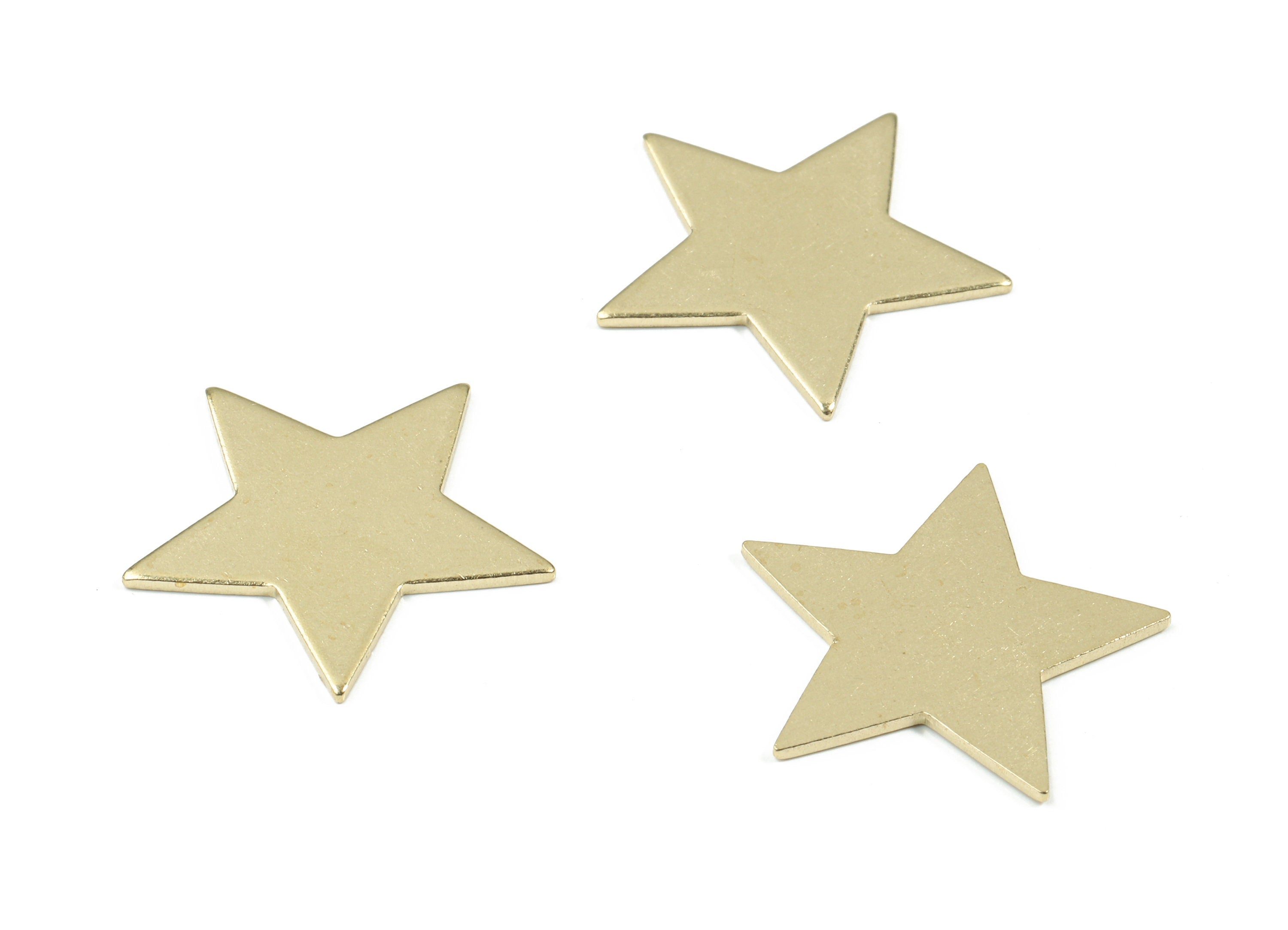 Brass Star Blank - Raw Brass Star Stamping Blank - Wallart Decoration - Jewelry Supplies - 21.69x21.69x0.99mm - PP3481 - DOMEDBAZAAR