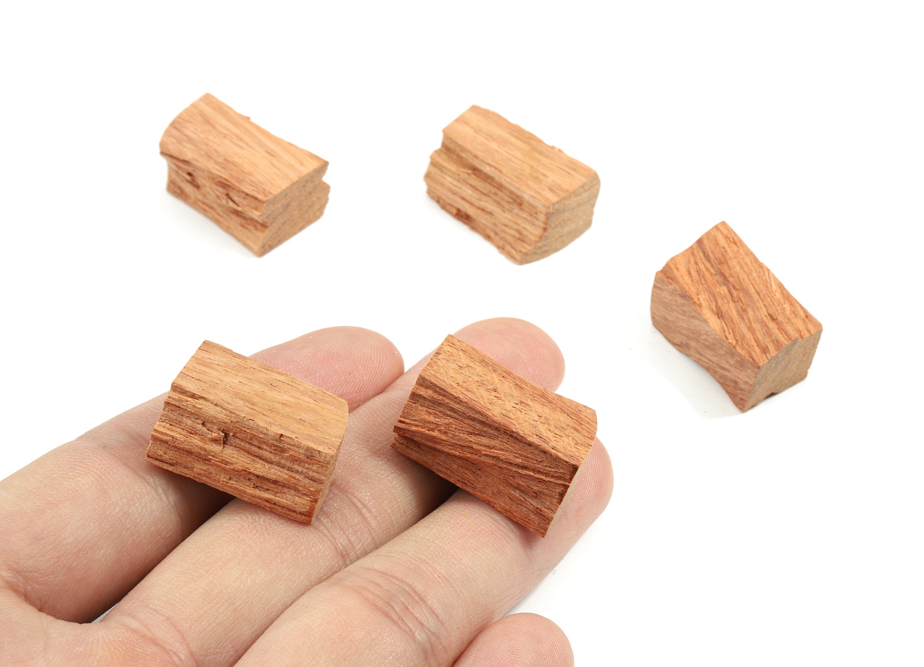 Wooden Random Natural Earring Charm - Mini Natural Shape Woods Decoration - Indian Rosewood - Jewellery Making - 22x10mm - BB1100 - DOMEDBAZAAR