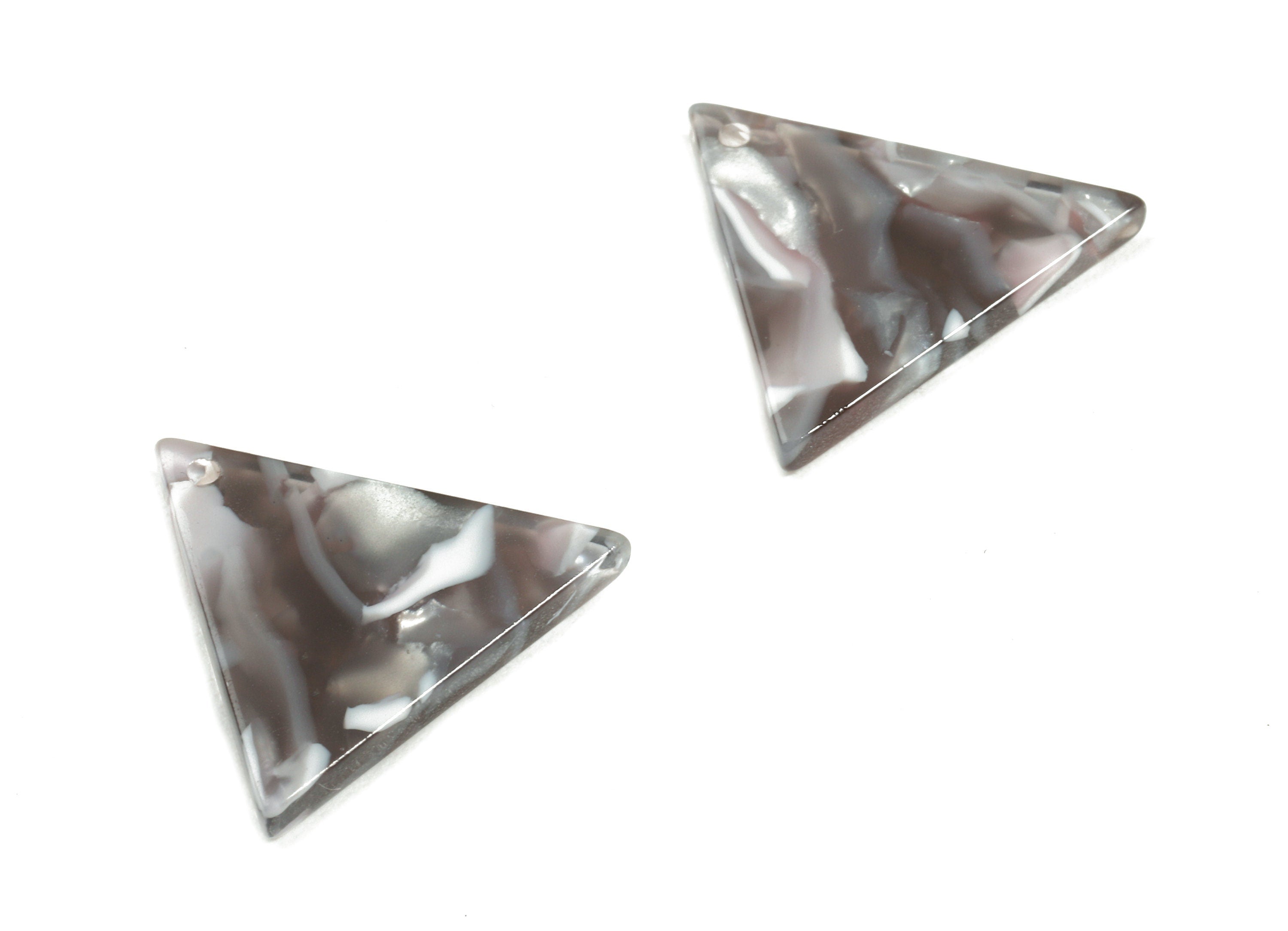 Acetate Triangle Charms - Triangle Earring and Pendant - Earring Finding - Jewelry Supplies - Color Code: A20 - 18.7x21.6x2.7mm - AC1042-A20 - DOMEDBAZAAR