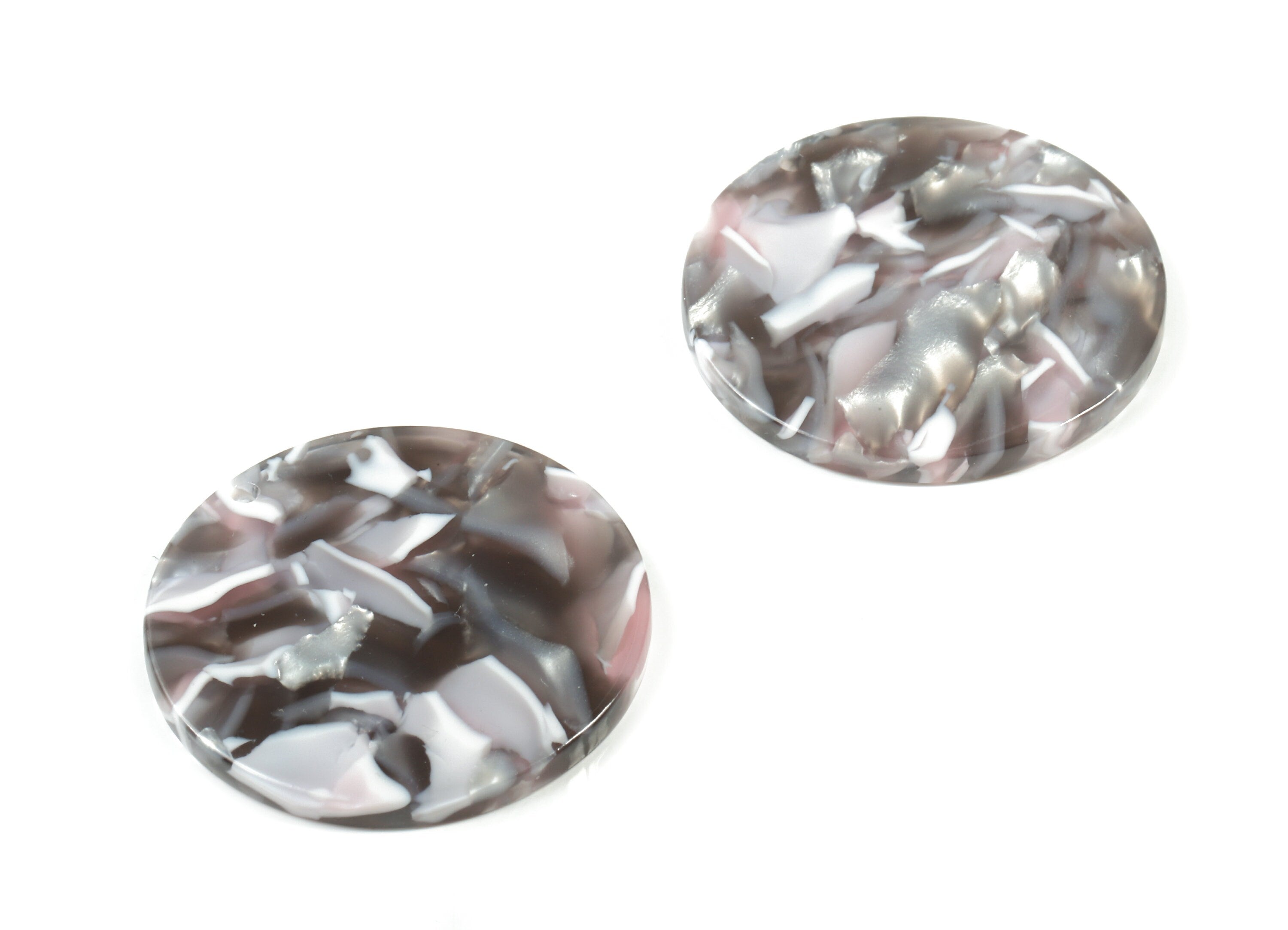 Acetate Round Earring Charms - Circle Pendant - Coin Charm - Jewelry Supplys - Color Code: A157 - 30.48x30.48x2.67mm - AC1315-A157 - DOMEDBAZAAR