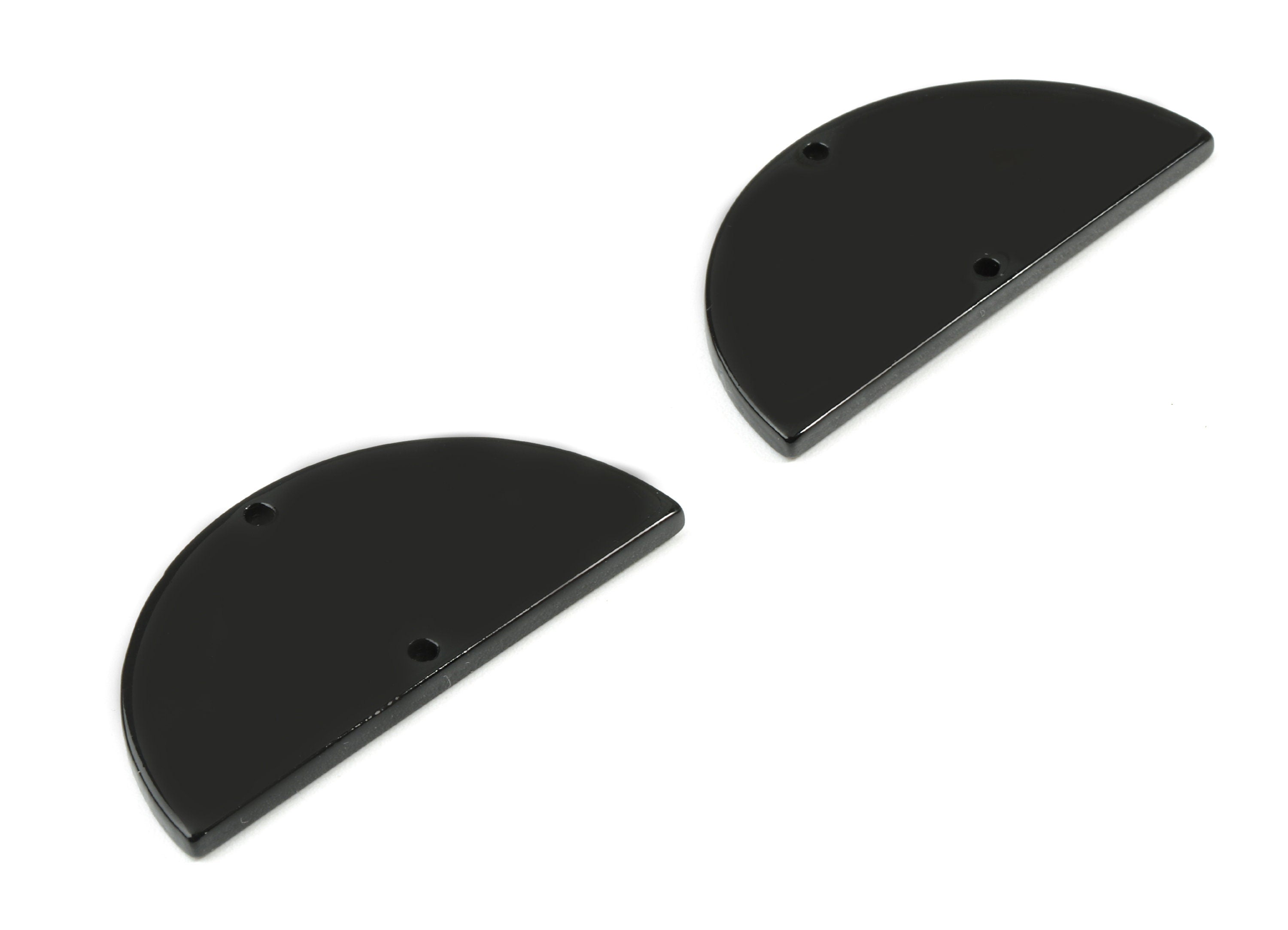 Acetate Semicircle Connectors - 2 Holes - Half Moon Earrings - Earring Findings - Color Code:A66 - 47.17x23.36x2.61mm - AC1809-A66 - DOMEDBAZAAR