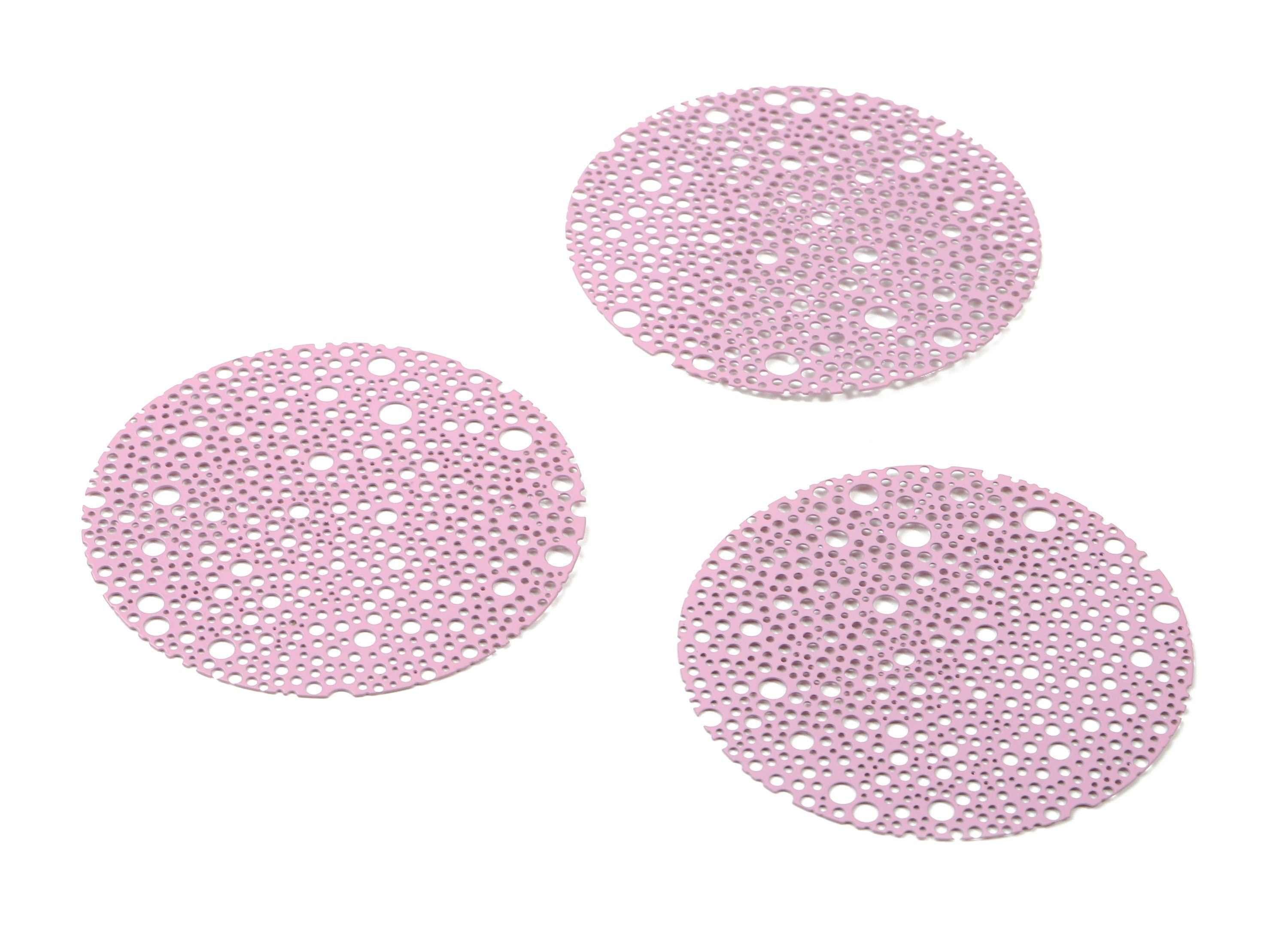 Lavender Round Brass Pendant - Brass Round For Necklace - Earring Charms - Jewelry Supplies - Color Code: J16 - 5x55x0.3mm - JJA2302-J16 - DOMEDBAZAAR