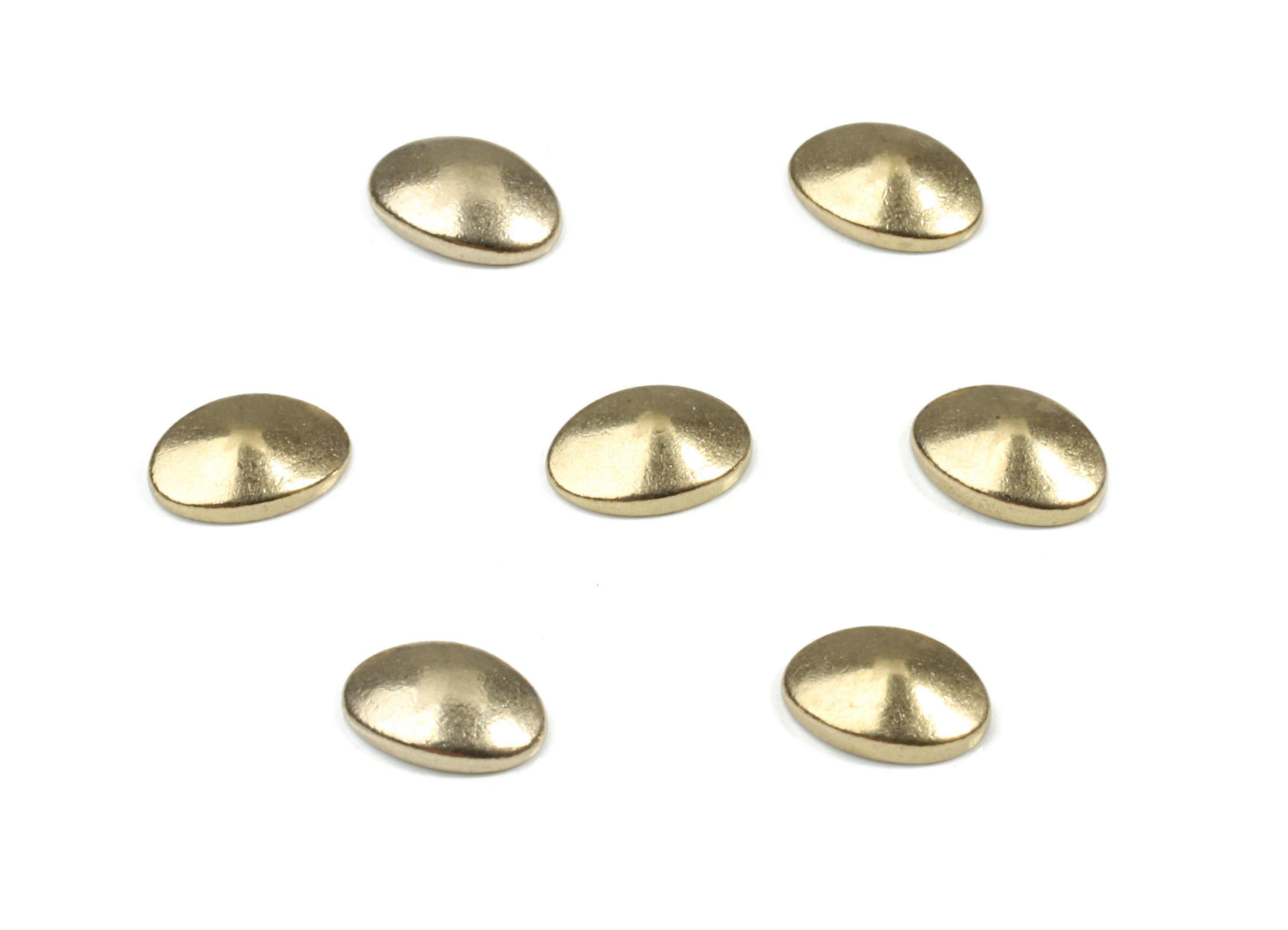 Brass Oval Blank - Raw Brass Oval Blank - Brass Oval Tag - Brass Stamping Tag - Jewelry Supplies - 5.94x4.07x1.75mm - PP3166 - DOMEDBAZAAR