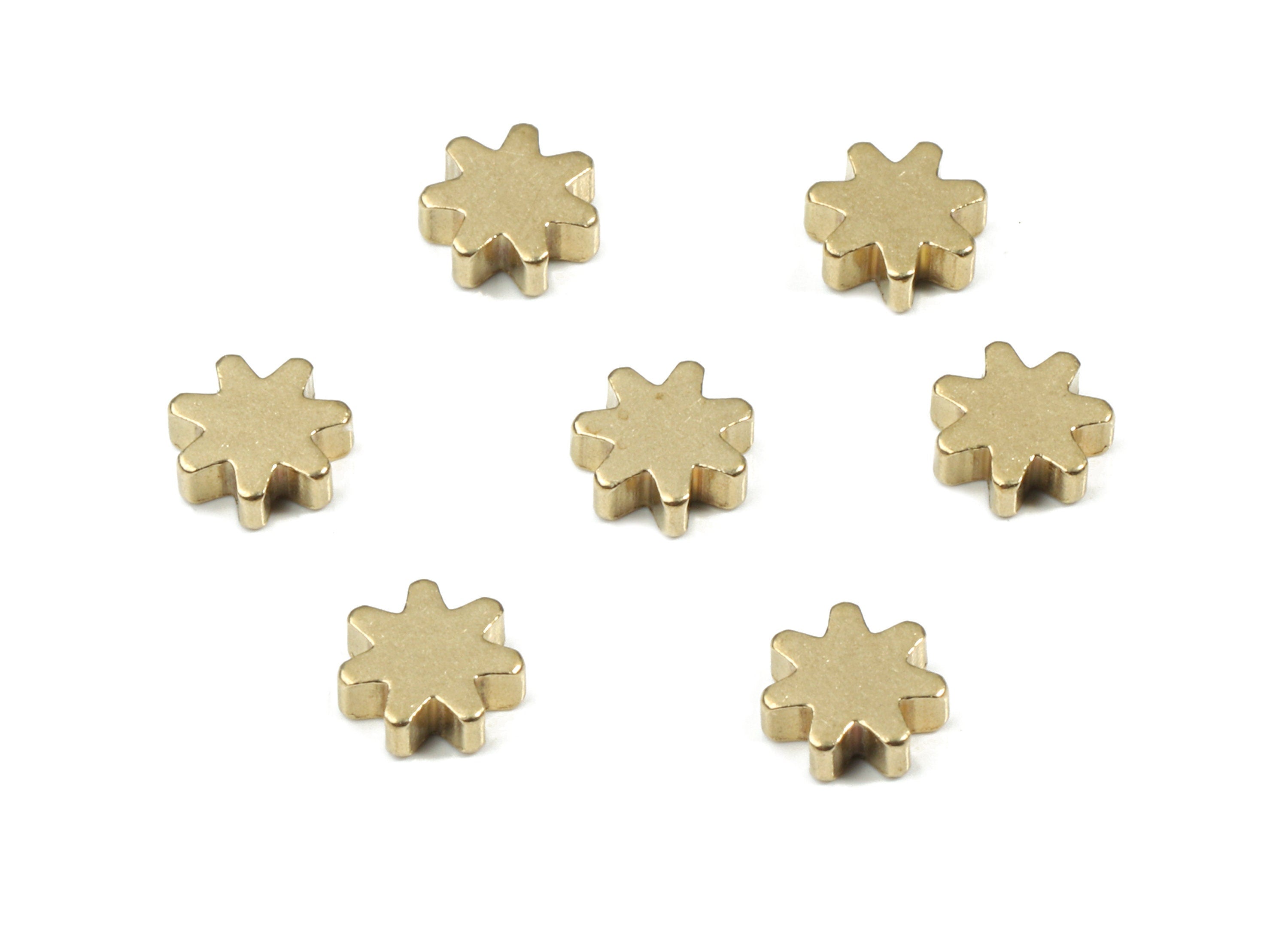 Brass Sun Blank - Raw Brass Sun Blank - Brass Sun Tag - Brass Stamping Tag - Jewelry Supplies - 4.96x4.96x1.66mm - PP3169 - DOMEDBAZAAR