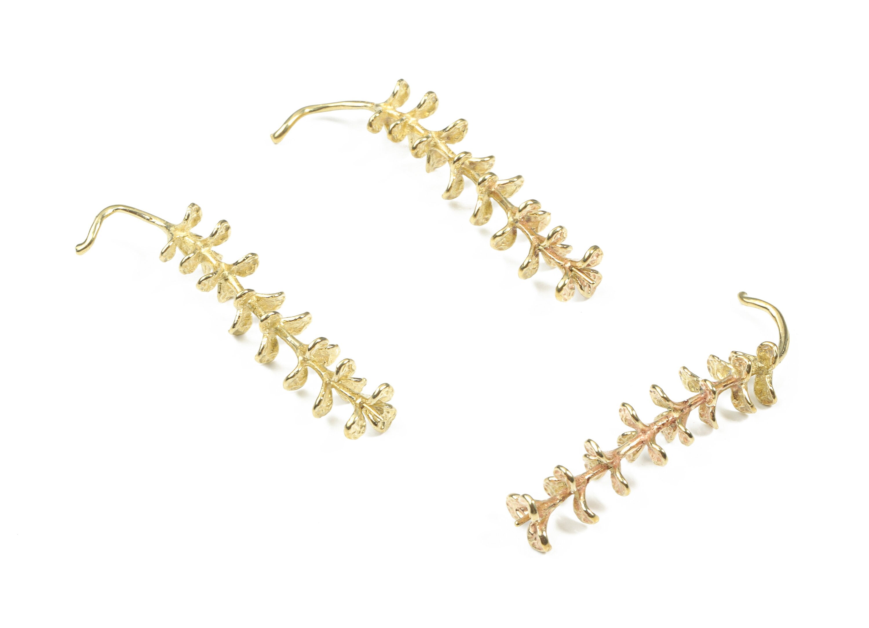 Brass Branch Brooch - Raw Brass Branch Brooch - Brooch Findings - Jewelry Supplies - 41.83x7.15x1.28mm - PP3244 - DOMEDBAZAAR