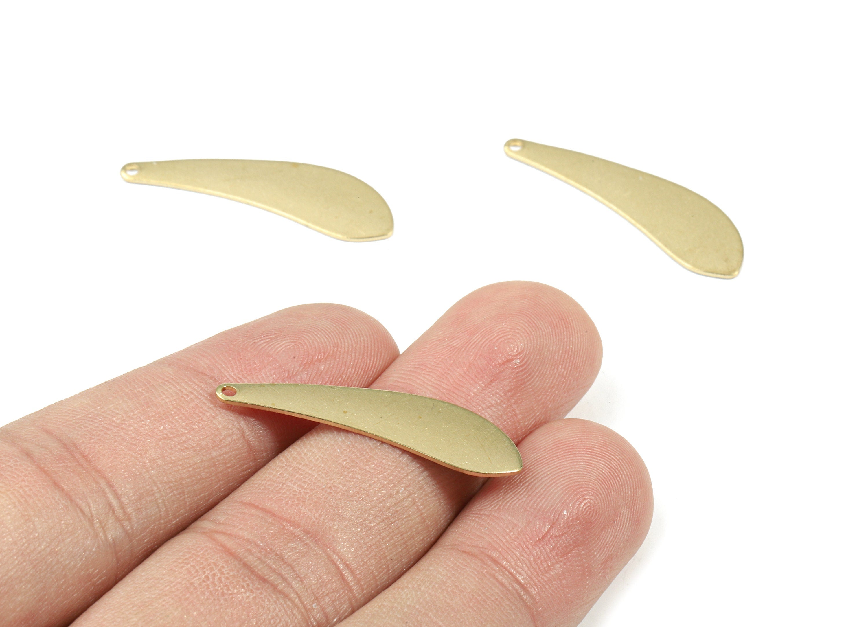 Personalized stamping blank - Brass Tie Earring Charms - Raw Brass Tie Pendant - Earring Findings - Jewelry Supplies - 31x9x0.7mm - PP3442 - DOMEDBAZAAR