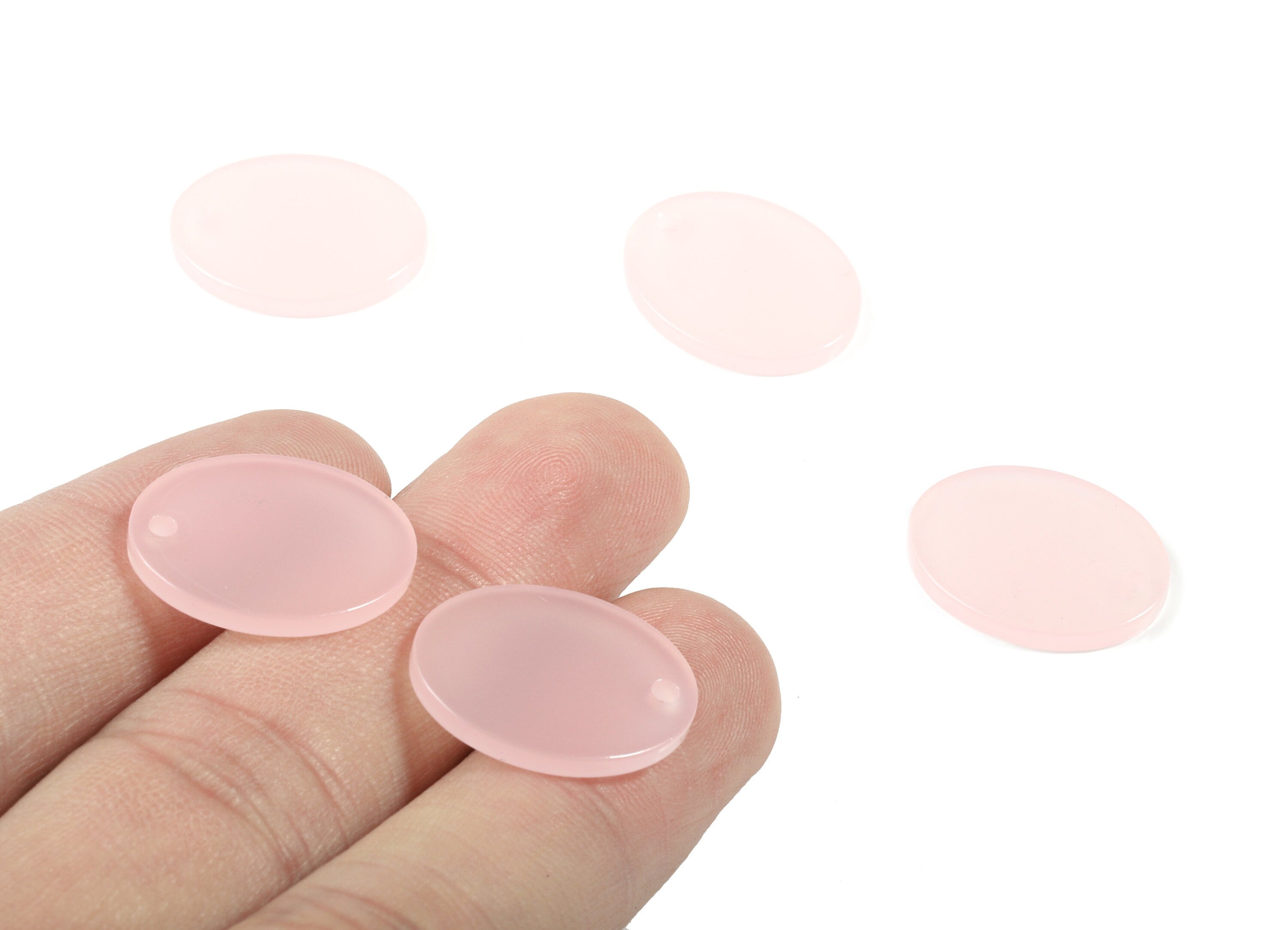 Acrylic Oval Charms - Oval Earrings and Pendant - Earring Findings - Jewelry Supplys - Color Code:A397 - 20.04x15.94x2.25mm - AC1727-A397 - DOMEDBAZAAR