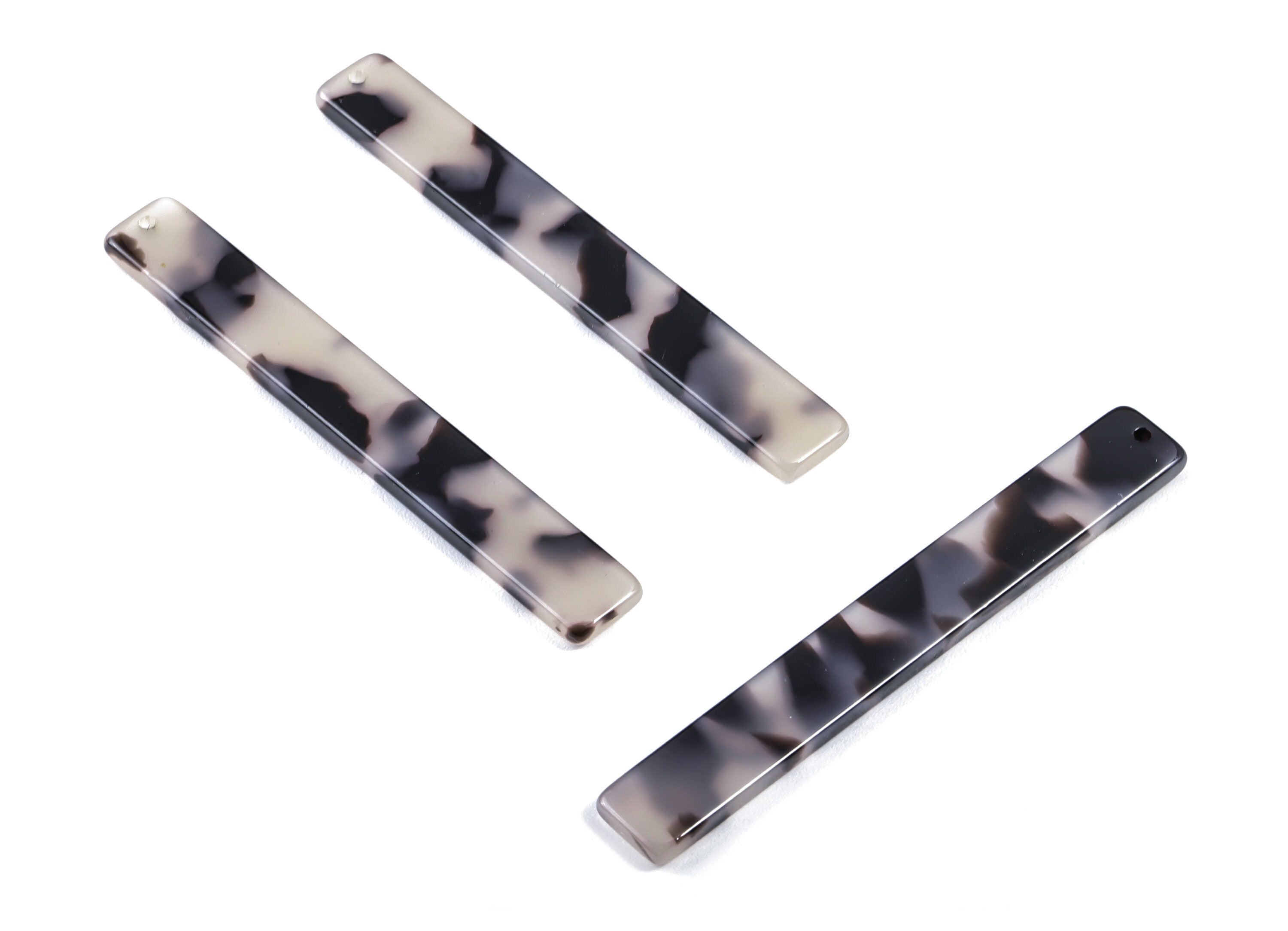 Acetate Stick & Bar Charms - Blonde Tortoise Shell Earrings - Stick Earrings and Pendant - Color Code: A06 - 59x7x2.5mm - AC1049B - DOMEDBAZAAR