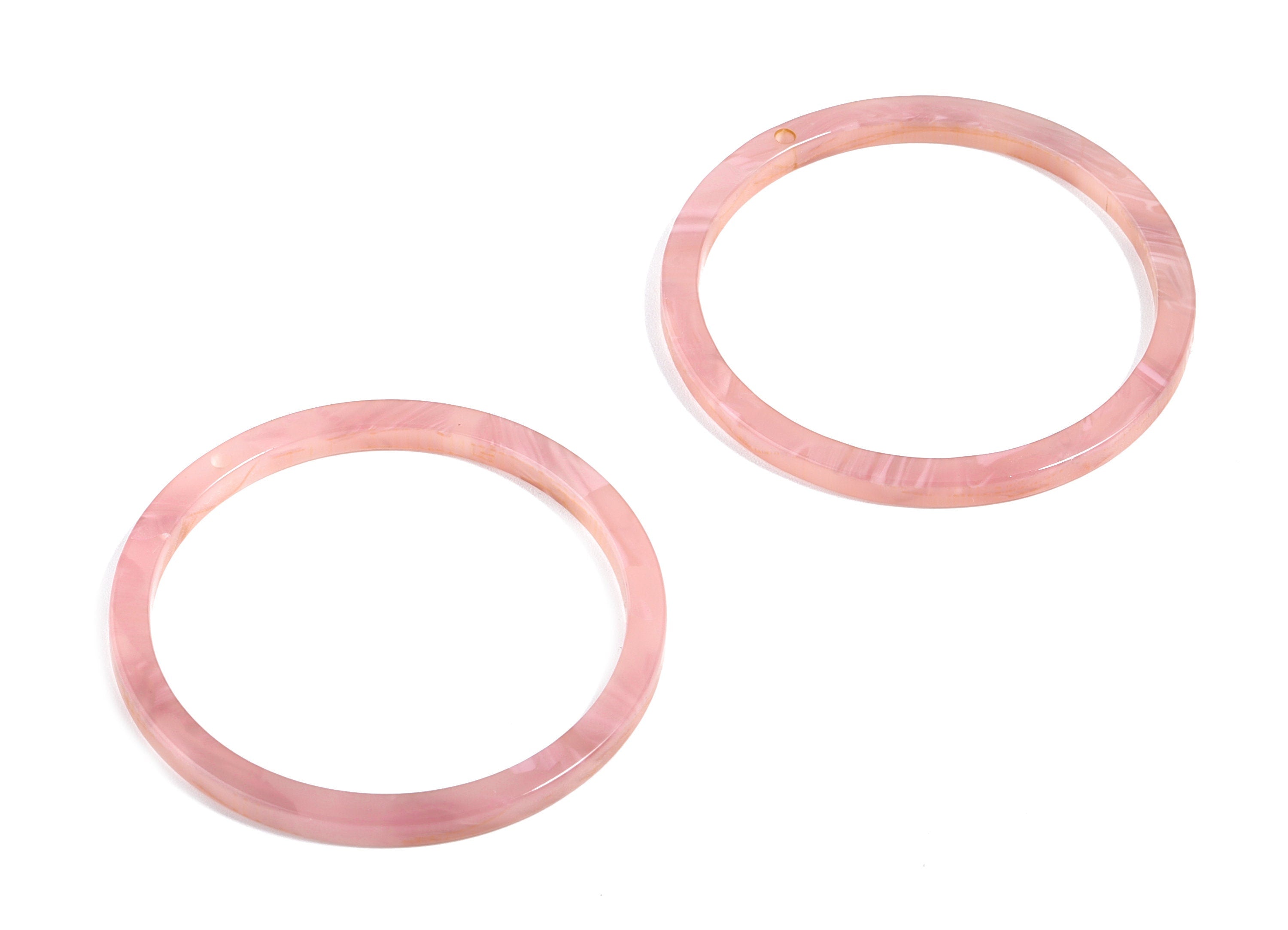 Acetate Circle Earring Charms - Circle Earring Pendant - Earring Findings - Jewelry Supplies - Color Code: A26 - 44x44.3x2.7mm - AC1126-A26 - DOMEDBAZAAR