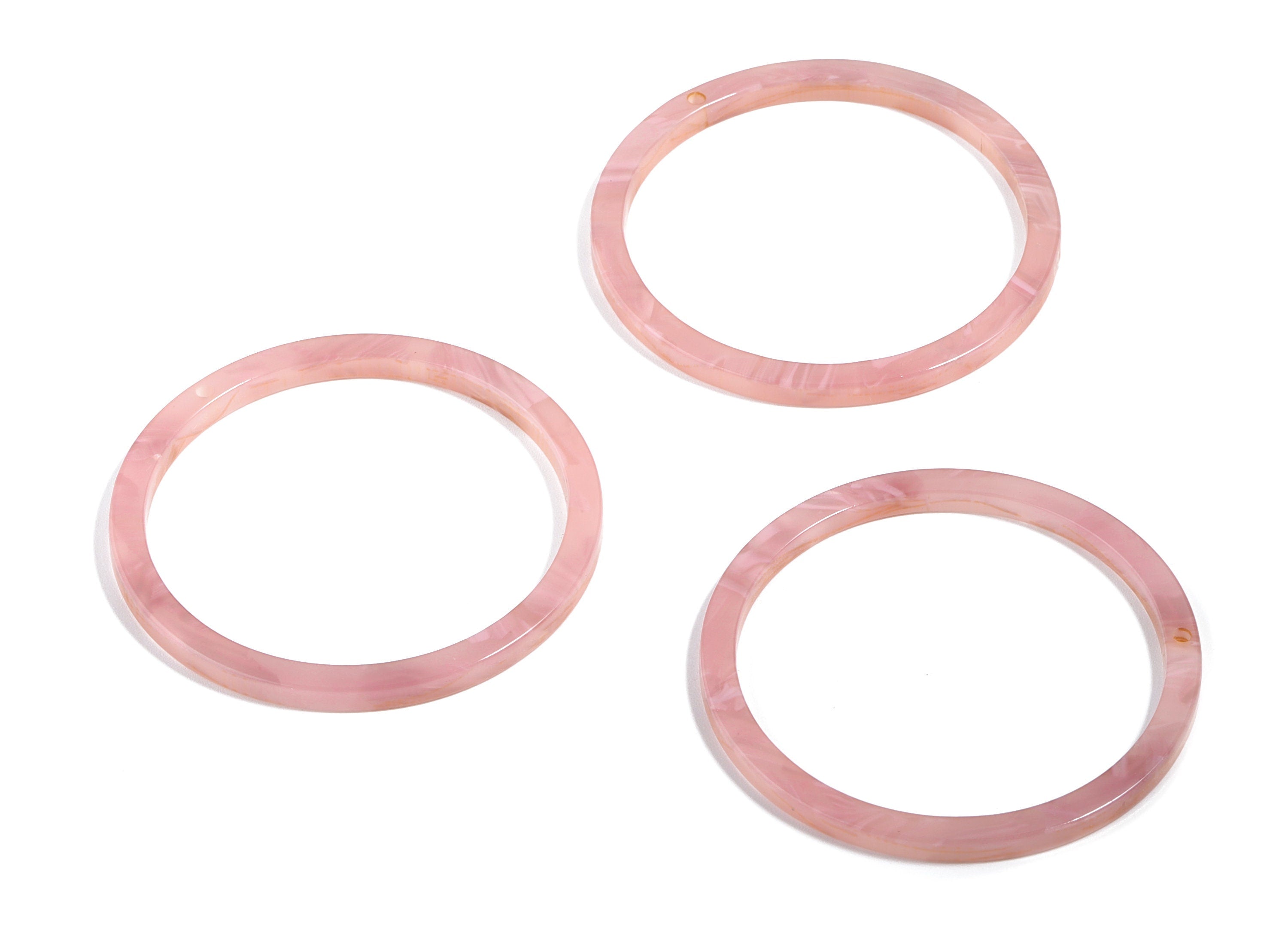 Acetate Circle Earring Charms - Circle Earring Pendant - Earring Findings - Jewelry Supplies - Color Code: A26 - 44x44.3x2.7mm - AC1126-A26 - DOMEDBAZAAR