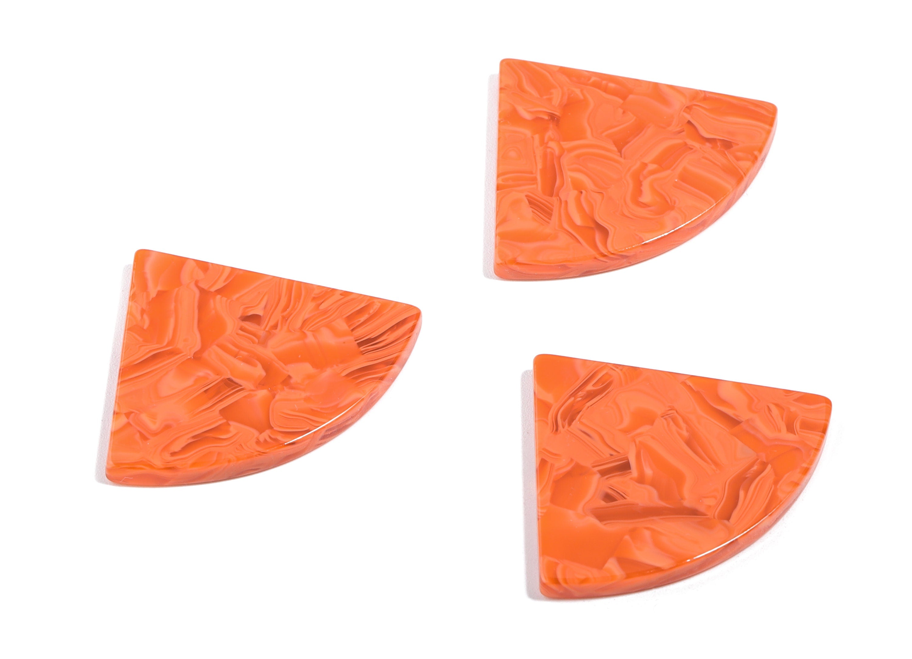 Acetate Pizza Charms - Pizza Earring & Pendant - Earring Findings - No Hole - Color Code: A459 - 34.71x28.41x2.62mm - AC1749-A459 - DOMEDBAZAAR