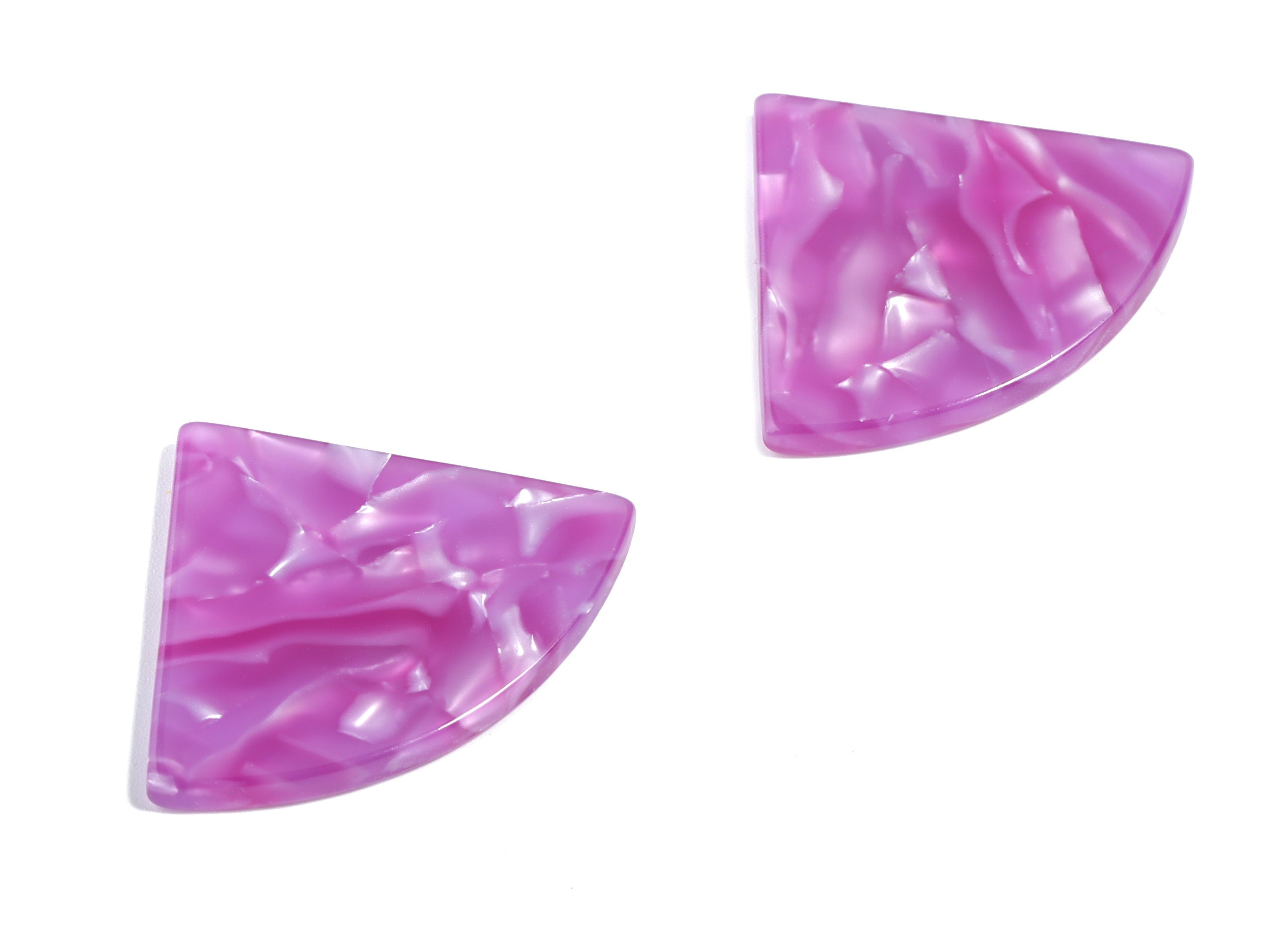 Acetate Pizza Charms - Pizza Earring & Pendant - Earring Findings - No Hole - Color Code: A460 - 34.71x28.41x2.62mm - AC1749-A460 - DOMEDBAZAAR